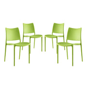 Hipster Dining Side Chair Set of 4 - Green