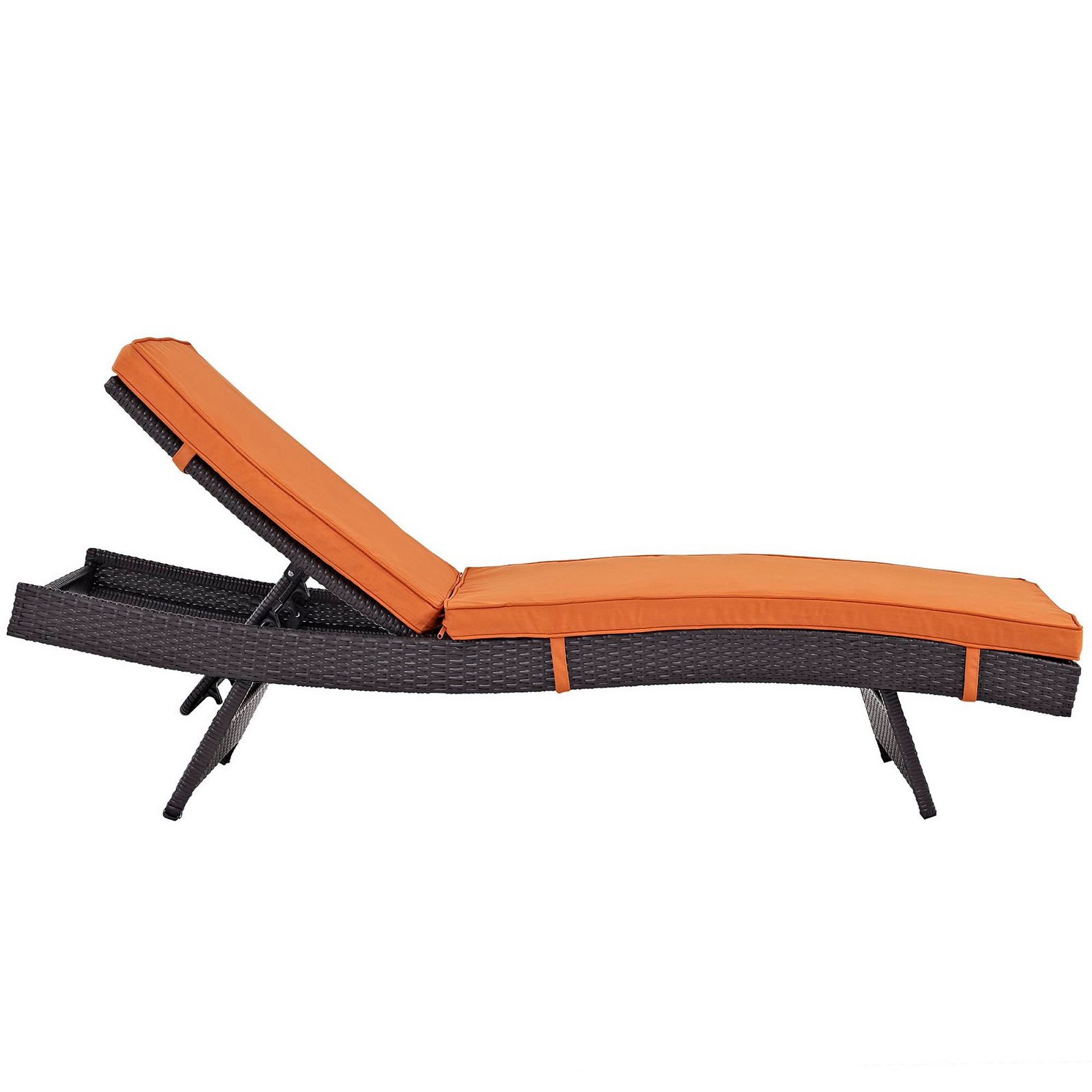 Convene Chaise Outdoor Patio Set of 2 - Espresso White