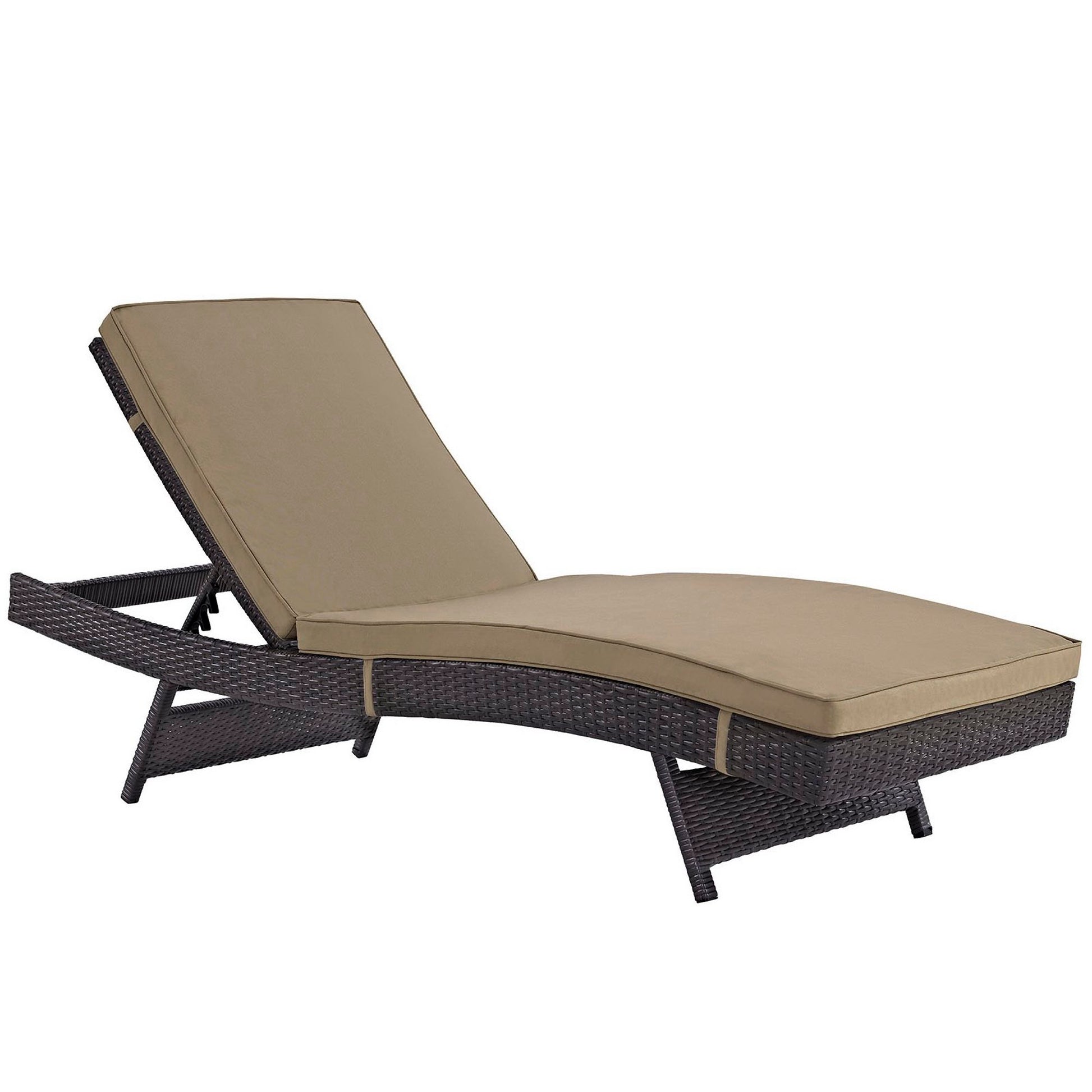 Convene Chaise Outdoor Patio Set of 4 - Espresso Orange