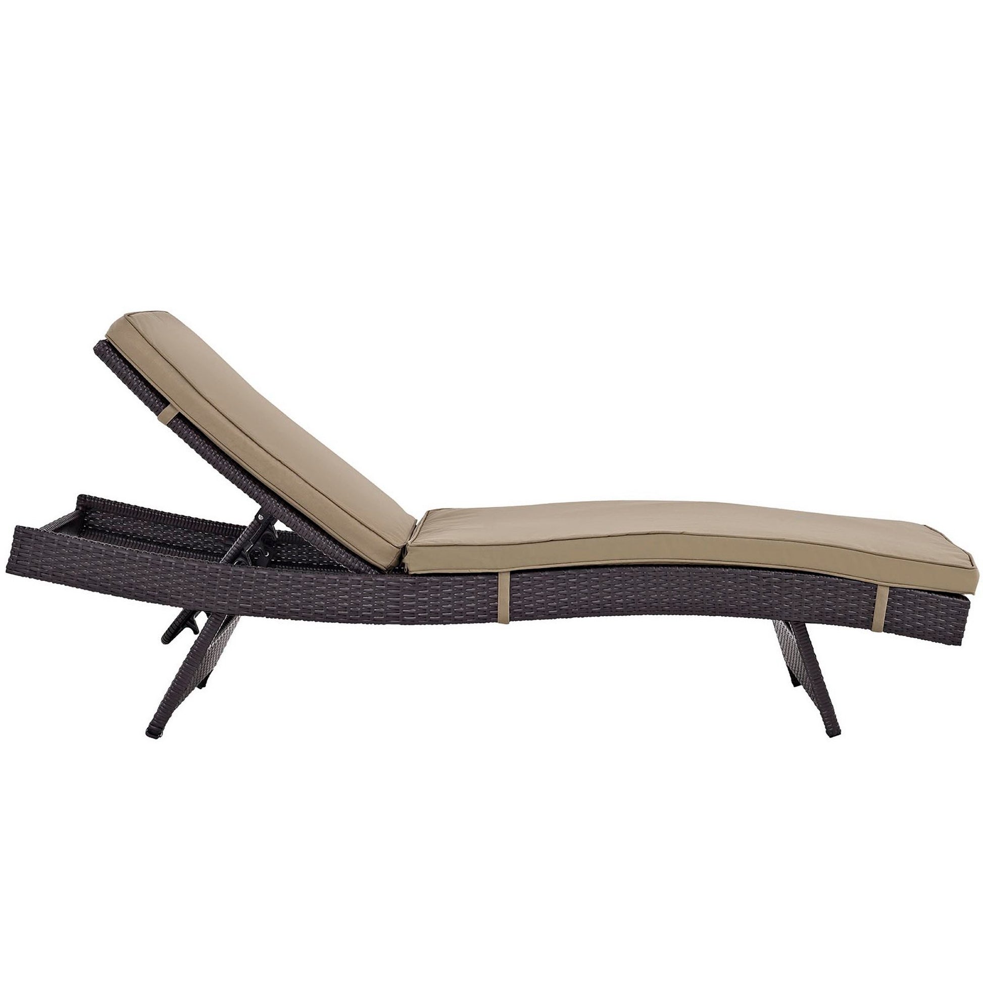 Convene Chaise Outdoor Patio Set of 4 - Espresso Peridot