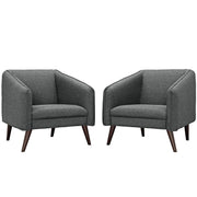 Slide Armchairs Set of 2 - Gray