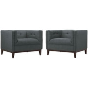 Serve Armchairs Set of 2 - Gray