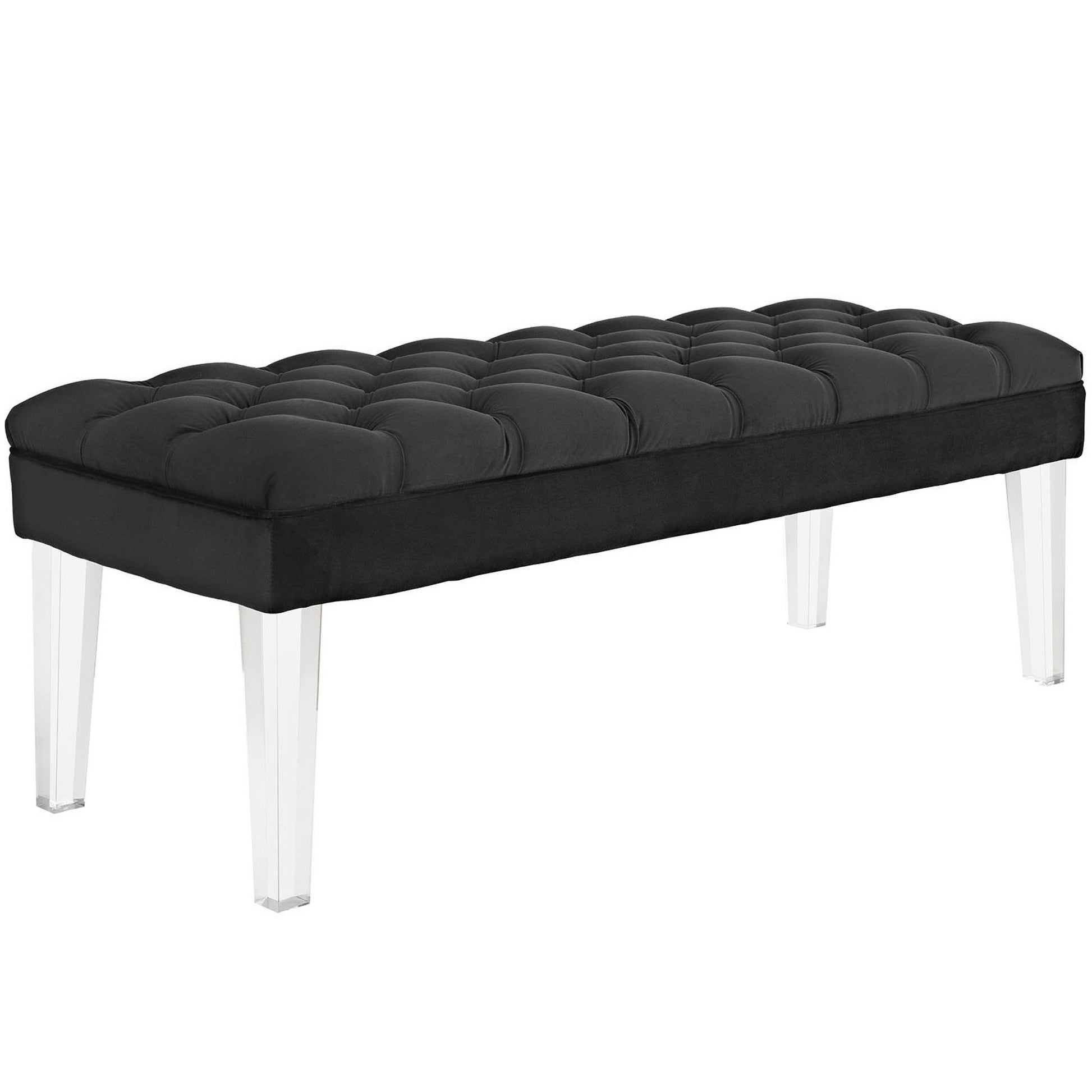 Valet Performance Velvet Bench - Black