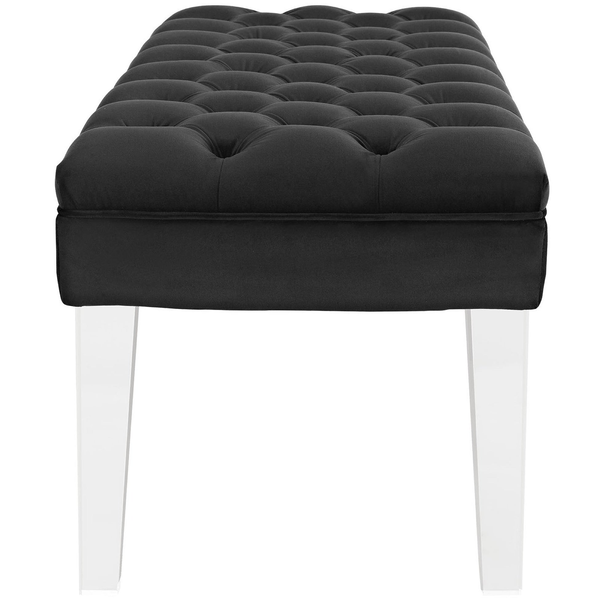 Valet Performance Velvet Bench - Gray