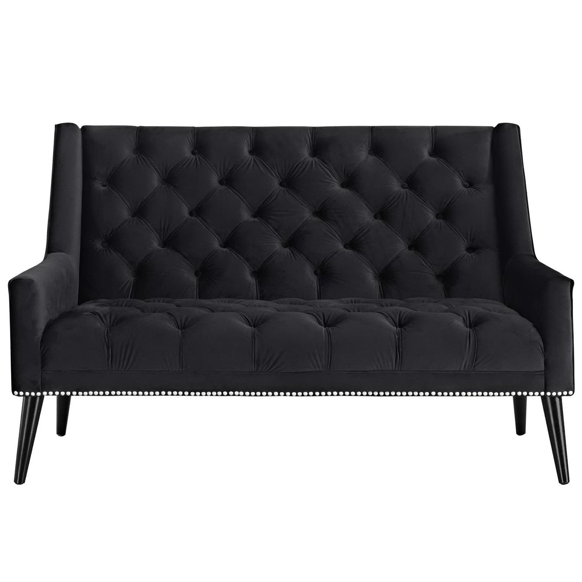 Peruse Performance Velvet Loveseat - Navy