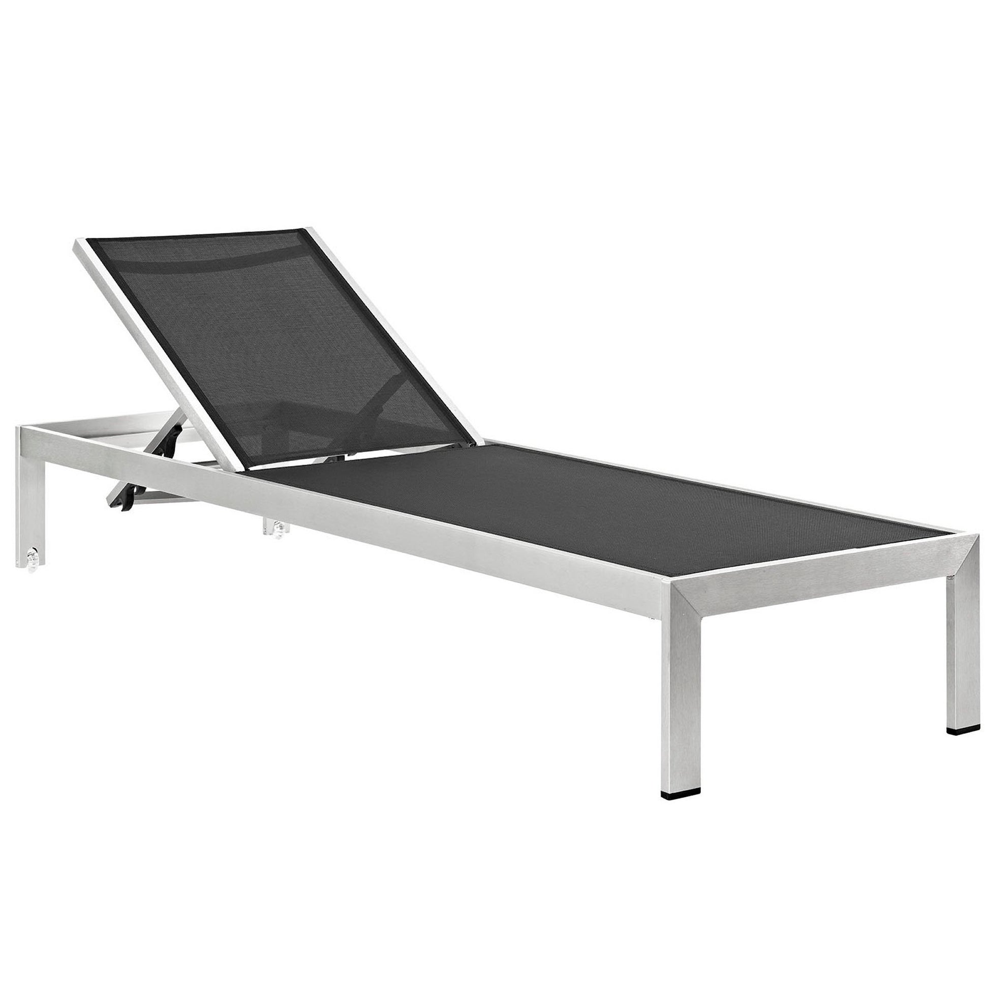 Shore 3 Piece Outdoor Patio Aluminum Set - Silver Gray