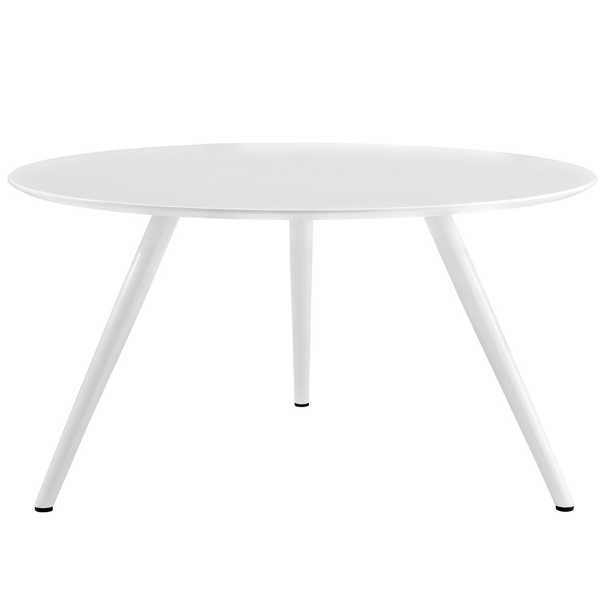 Lippa 54" Round Wood Dining Table with Tripod Base - White