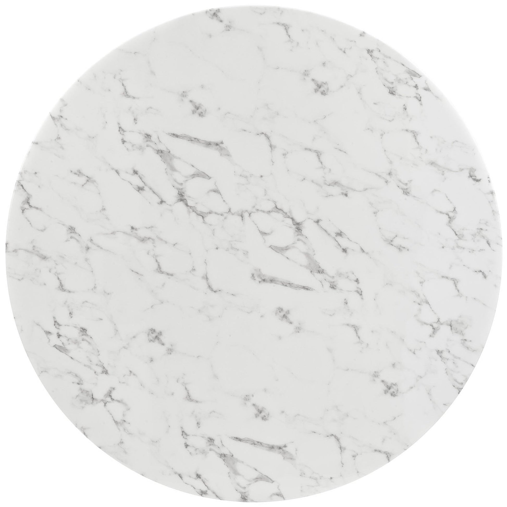 Lippa 54" Round Faux Marble Dining Table with Tripod Base