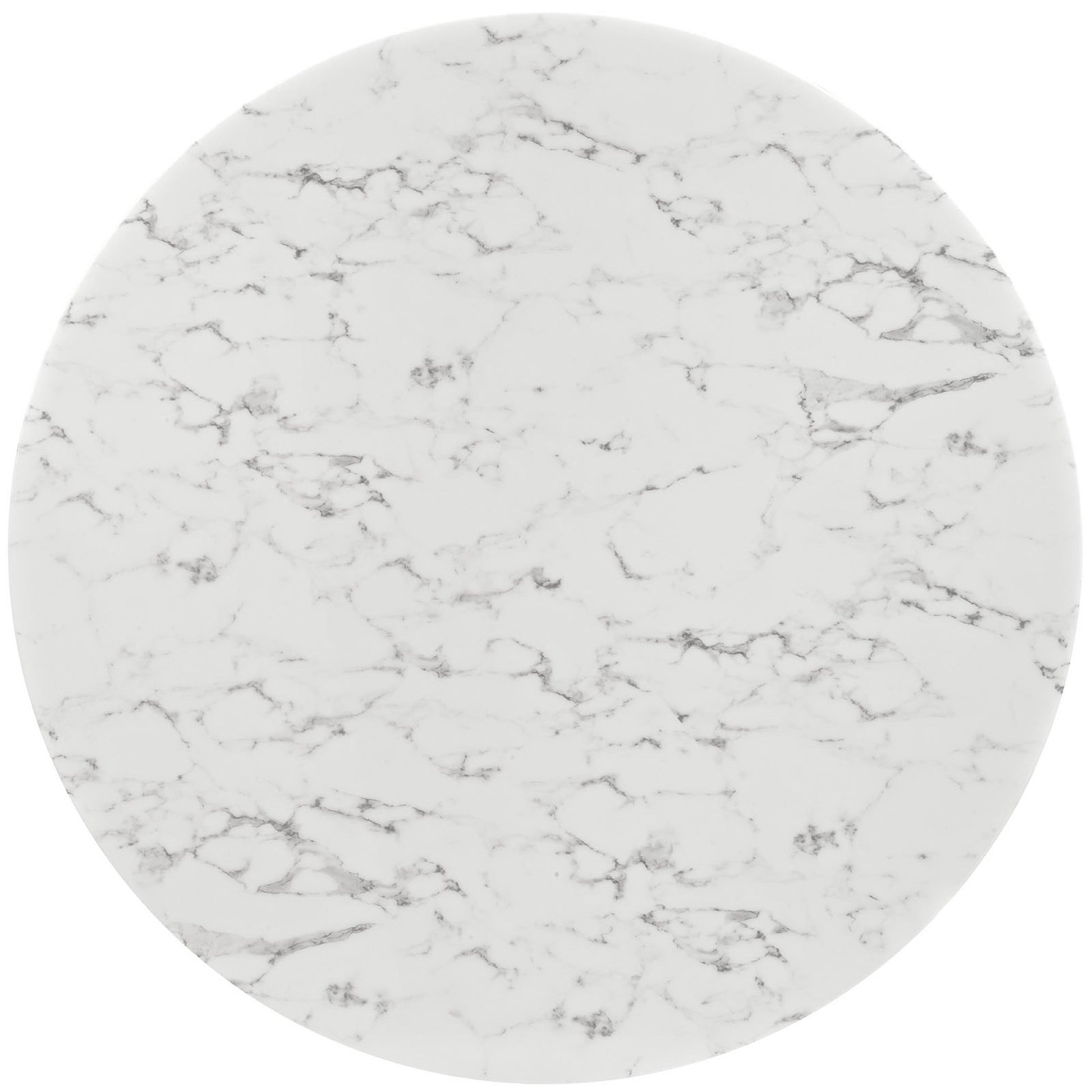 Lippa Round Artificial Marble Dining Table with Tripod Base