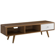 Transmit 55” TV Stand - Walnut White