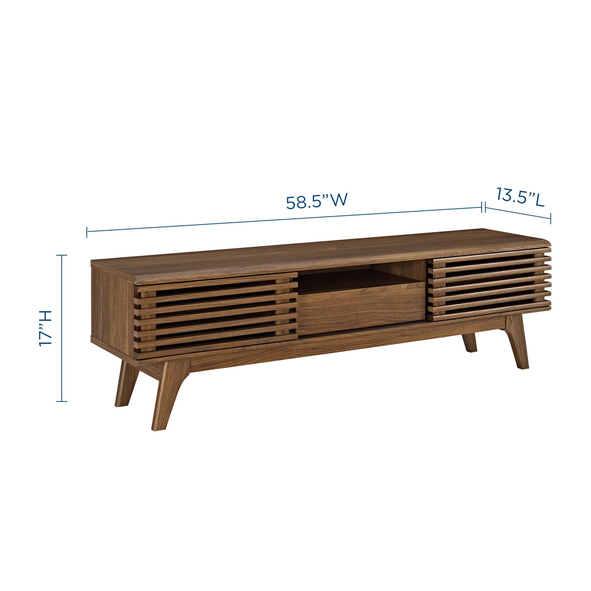 Render 59” TV Stand - White