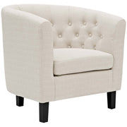 Prospect Upholstered Fabric Armchair - Beige