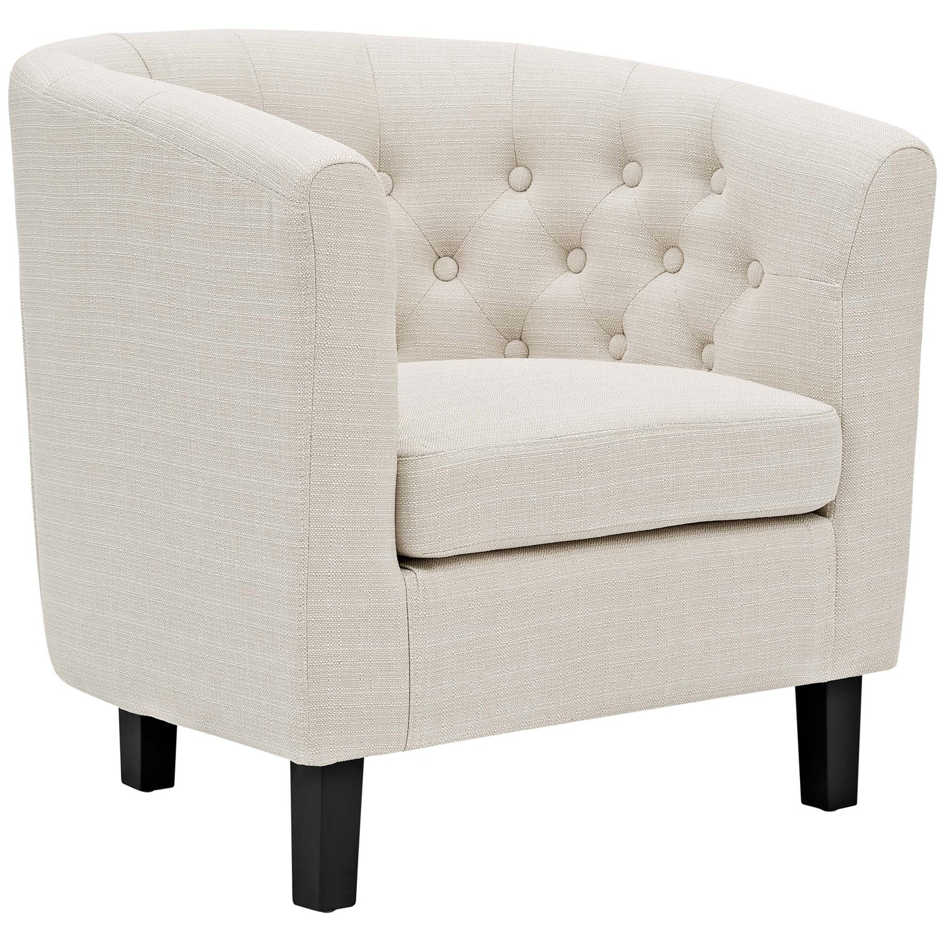 Prospect Upholstered Fabric Armchair - Beige