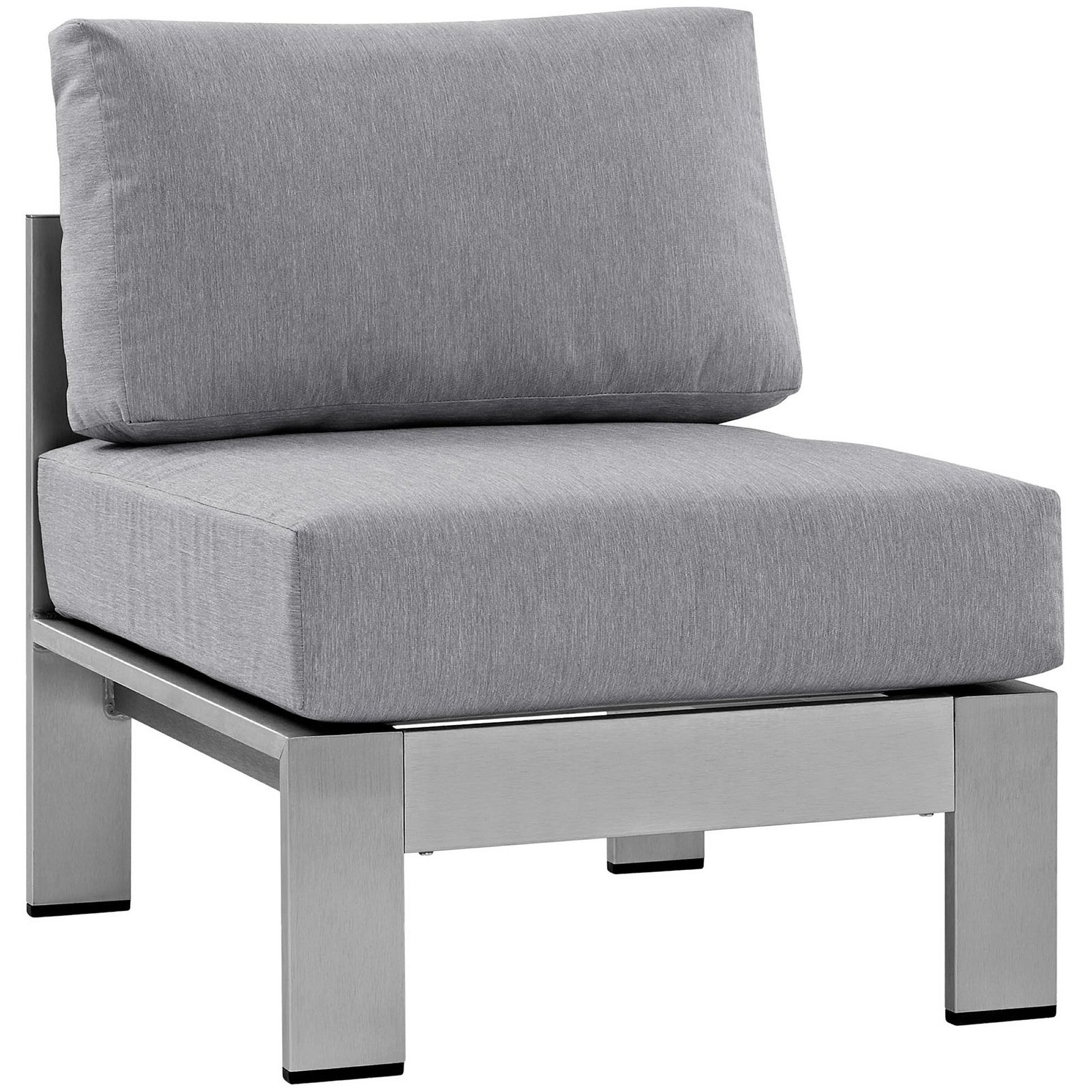 Shore 5 Piece Outdoor Aluminum Sectional Sofa Set