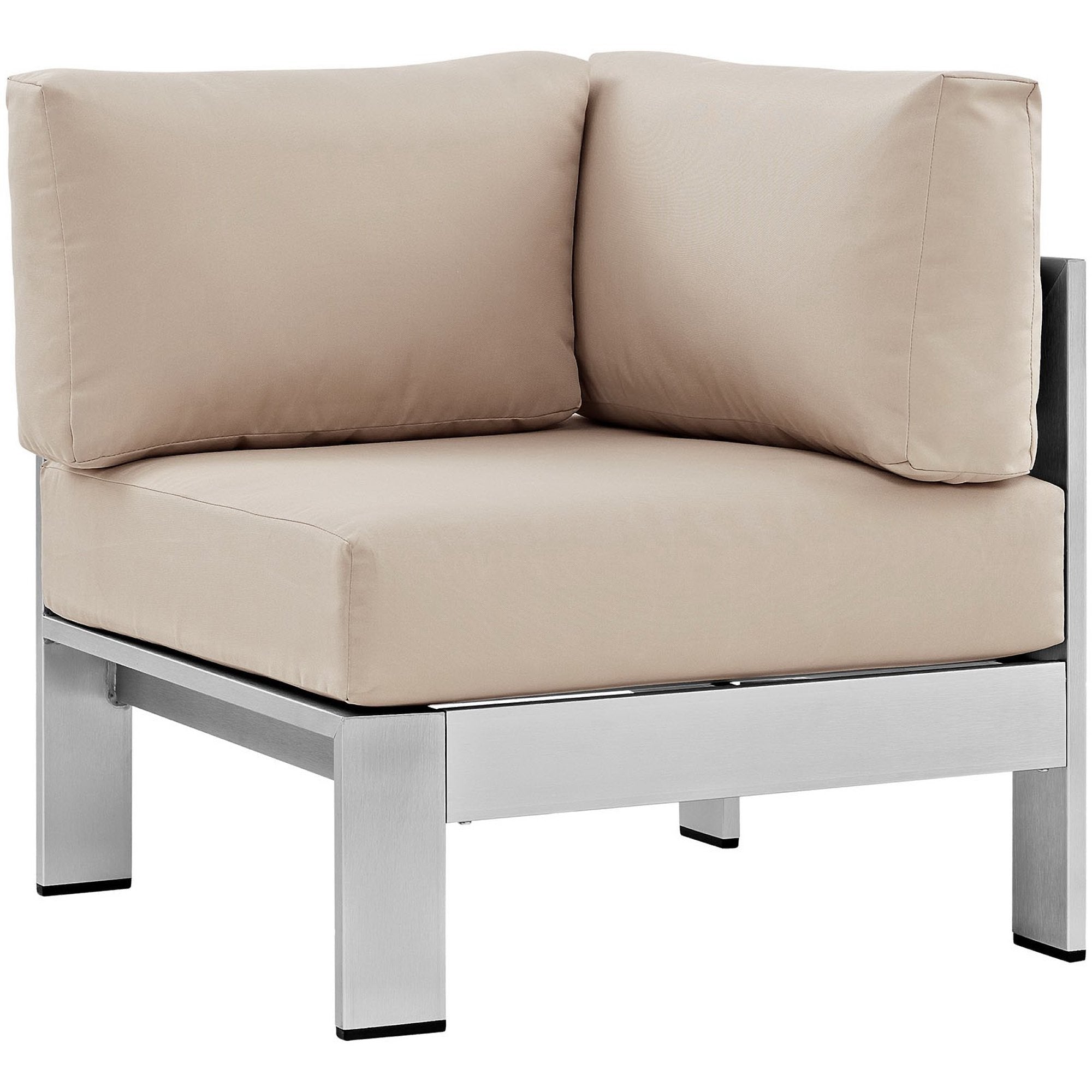 Shore 5 Piece Outdoor Aluminum Sectional Sofa Set