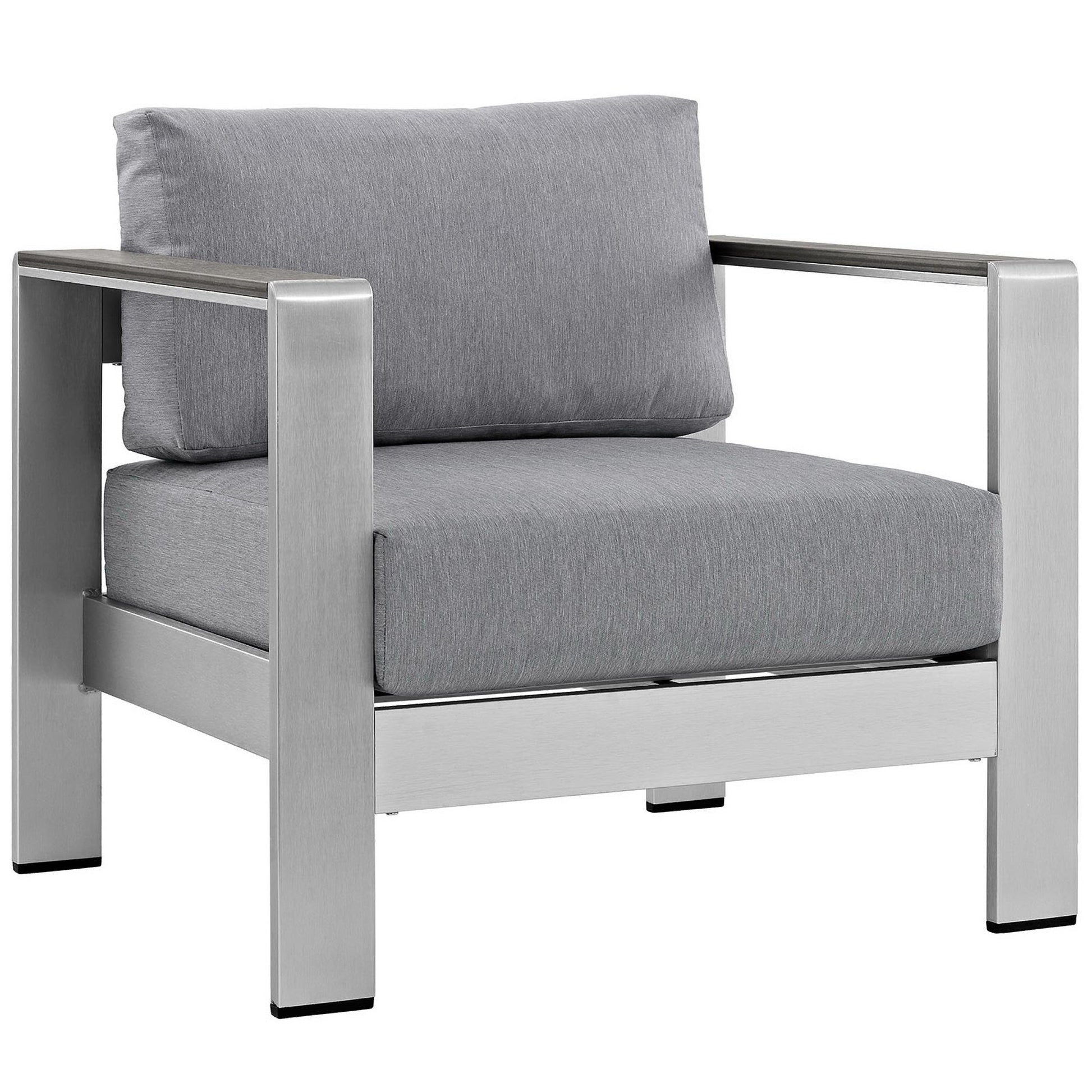 Shore 5 Piece Outdoor Aluminum Sectional Sofa Set