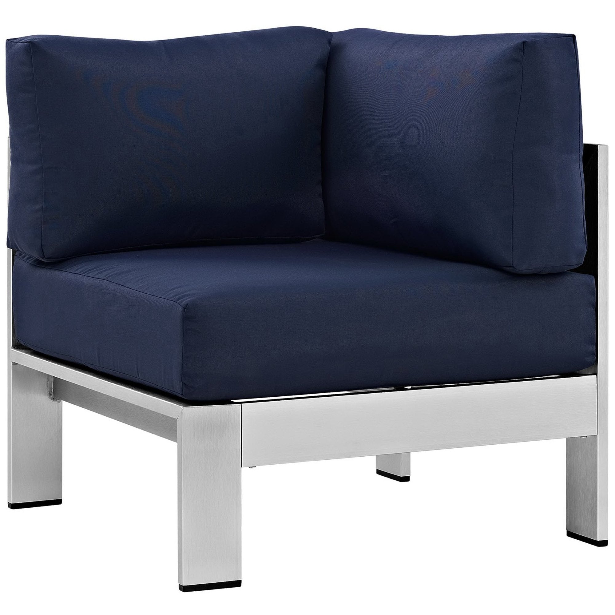 Shore 5 Piece Outdoor Aluminum Sectional Sofa Set
