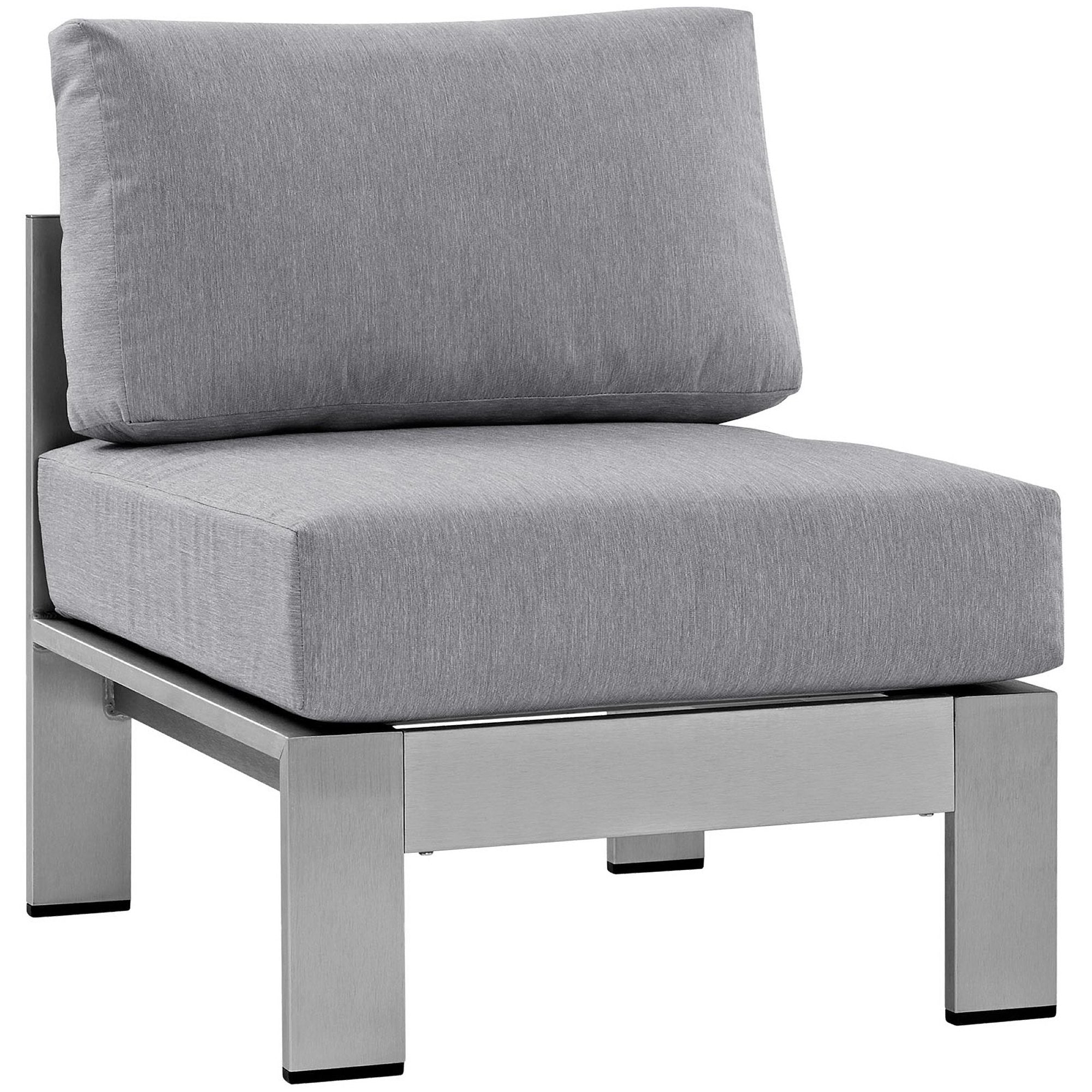 Shore 6 Piece Outdoor Aluminum Sectional Sofa Set