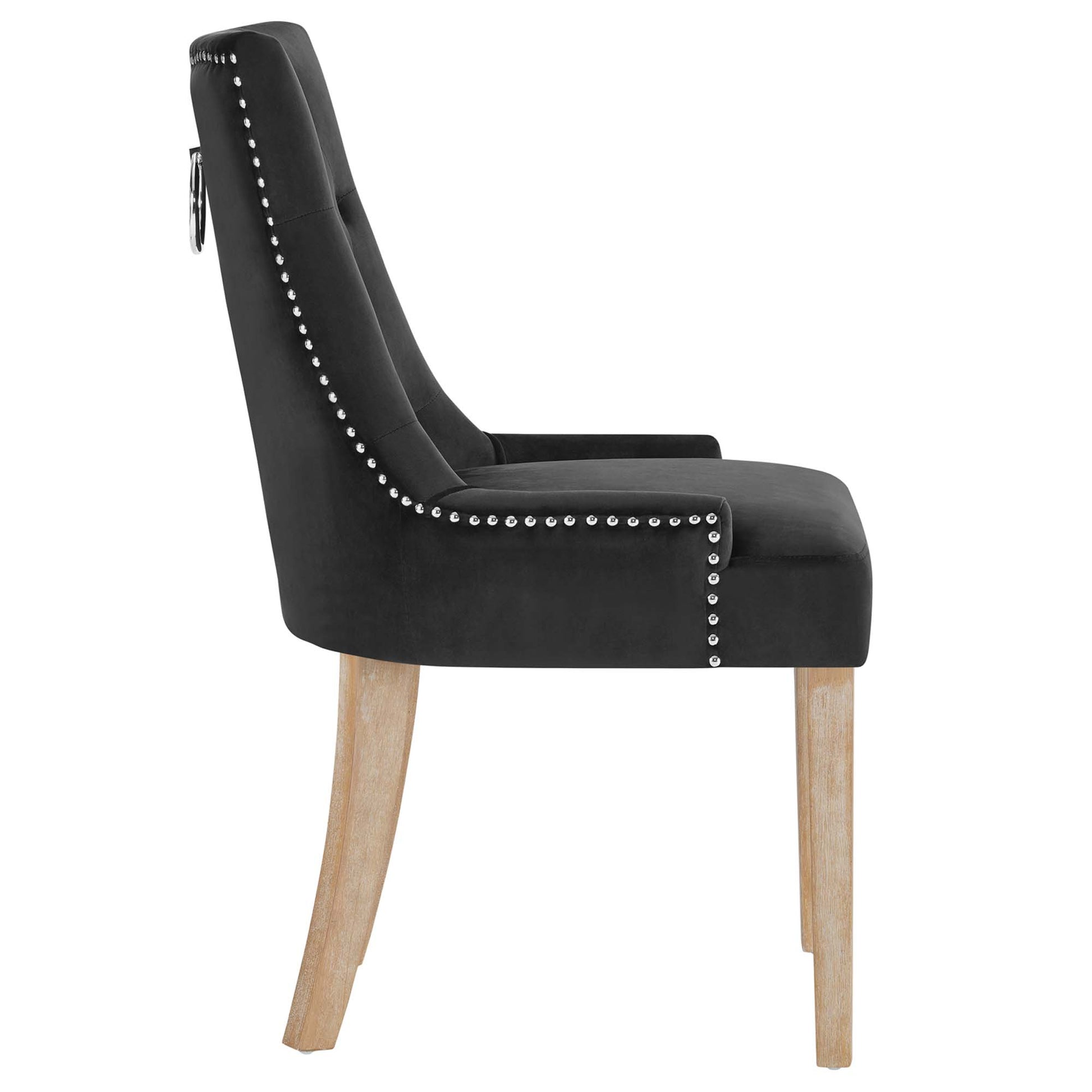 Pose Performance Velvet Dining Chair - Ivory