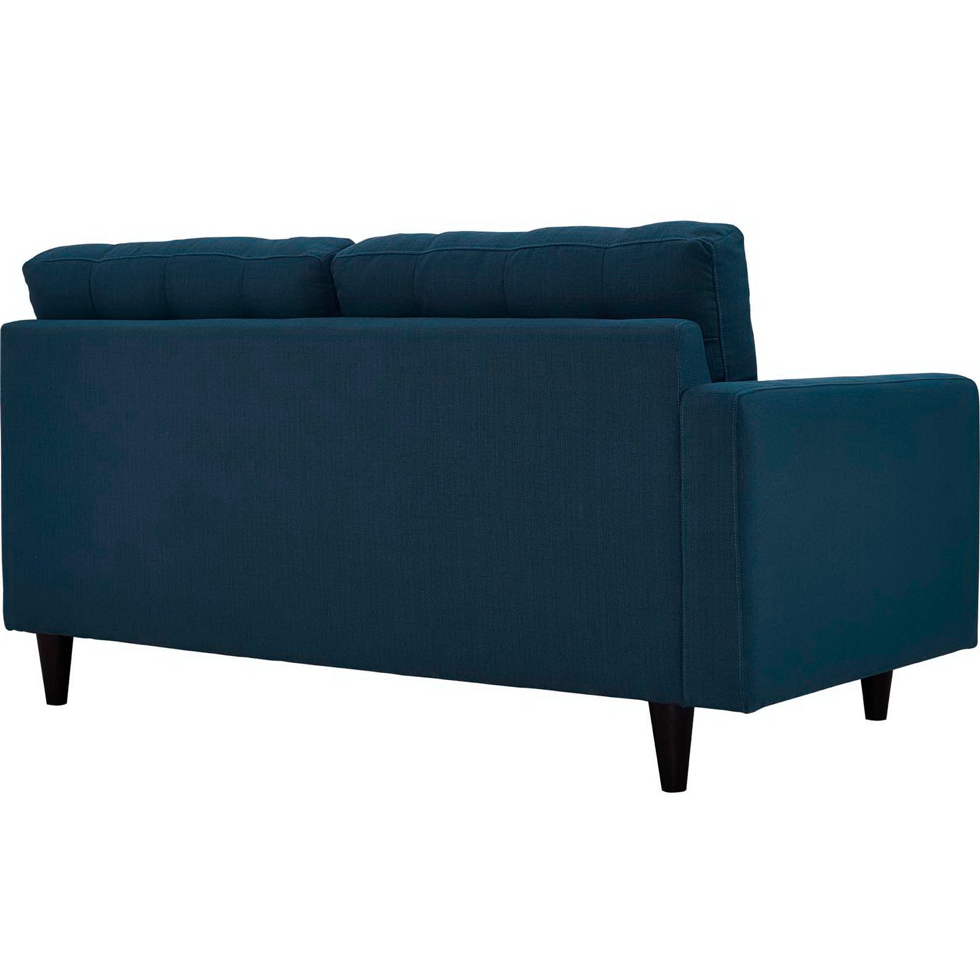 Empress Left-Facing Upholstered Fabric Loveseat - Granite