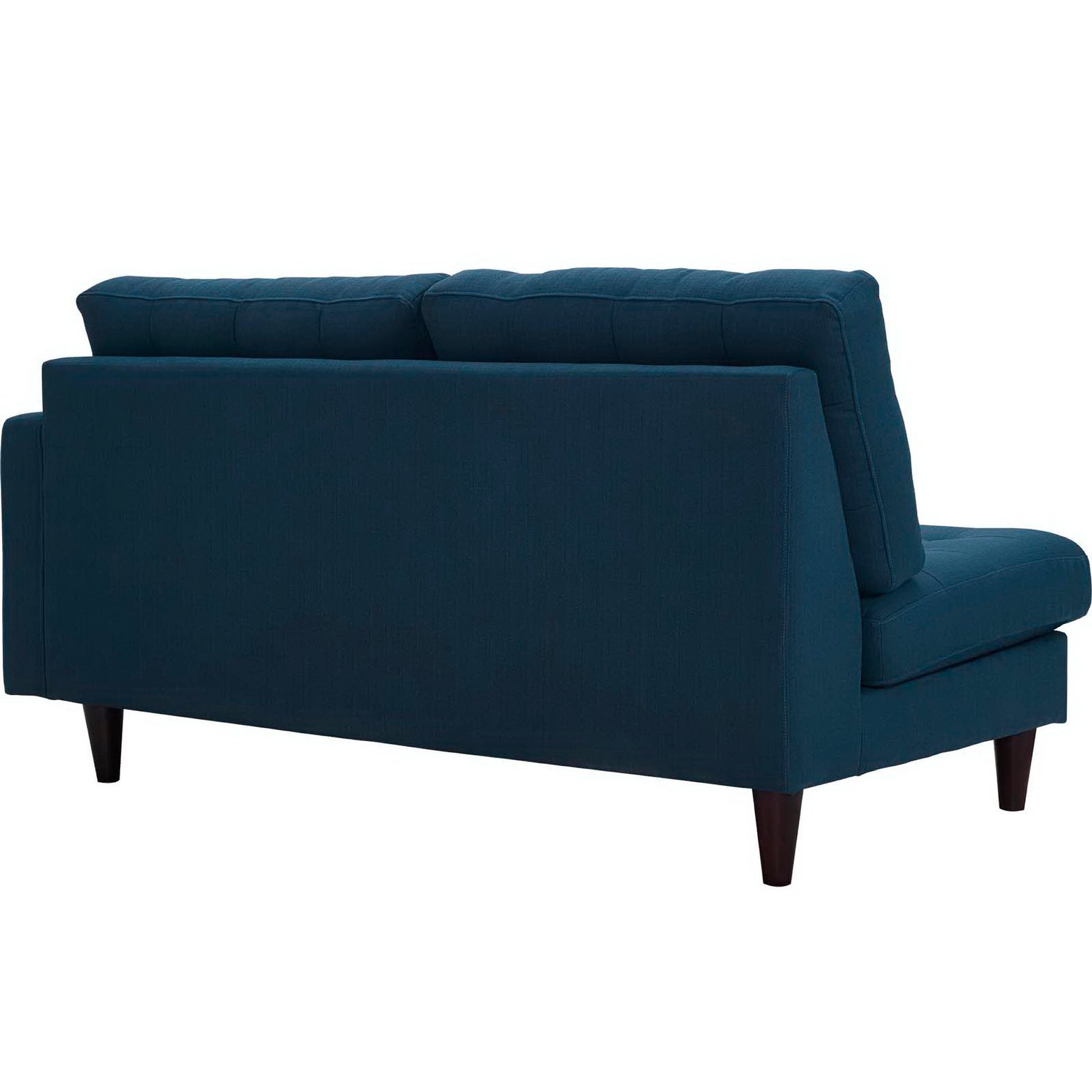Empress Right-Facing Upholstered Fabric Loveseat - Light Gray