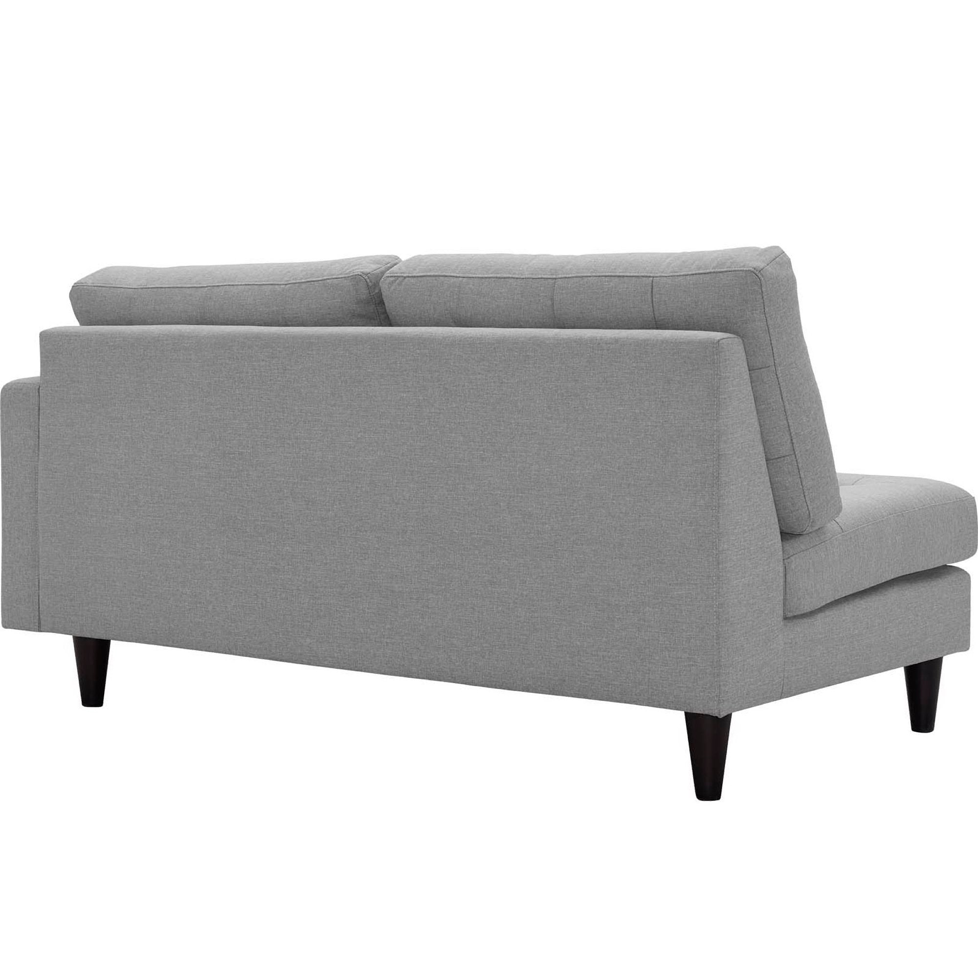 Empress Right-Facing Upholstered Fabric Loveseat