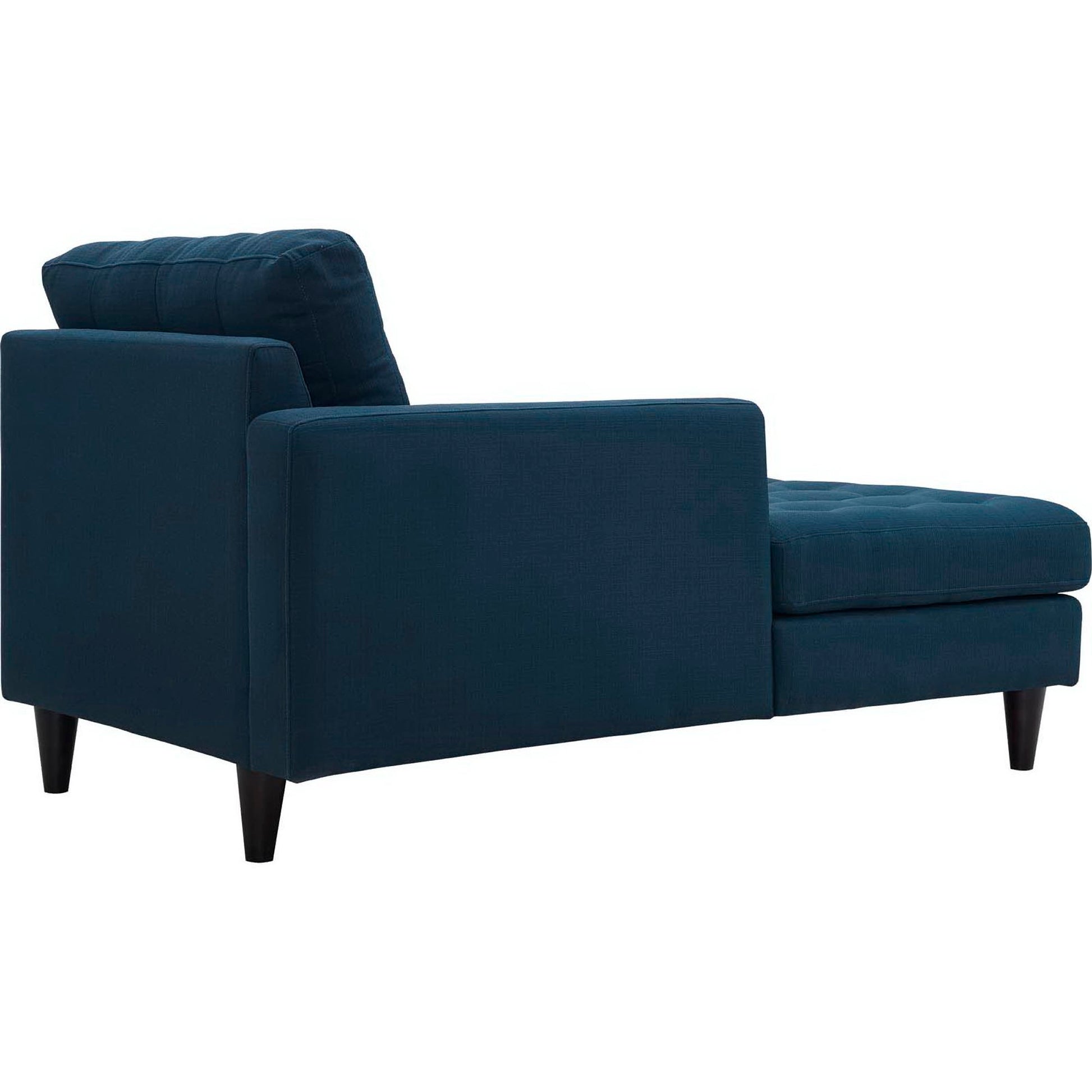 Empress Left-Arm Upholstered Fabric Chaise - Teal