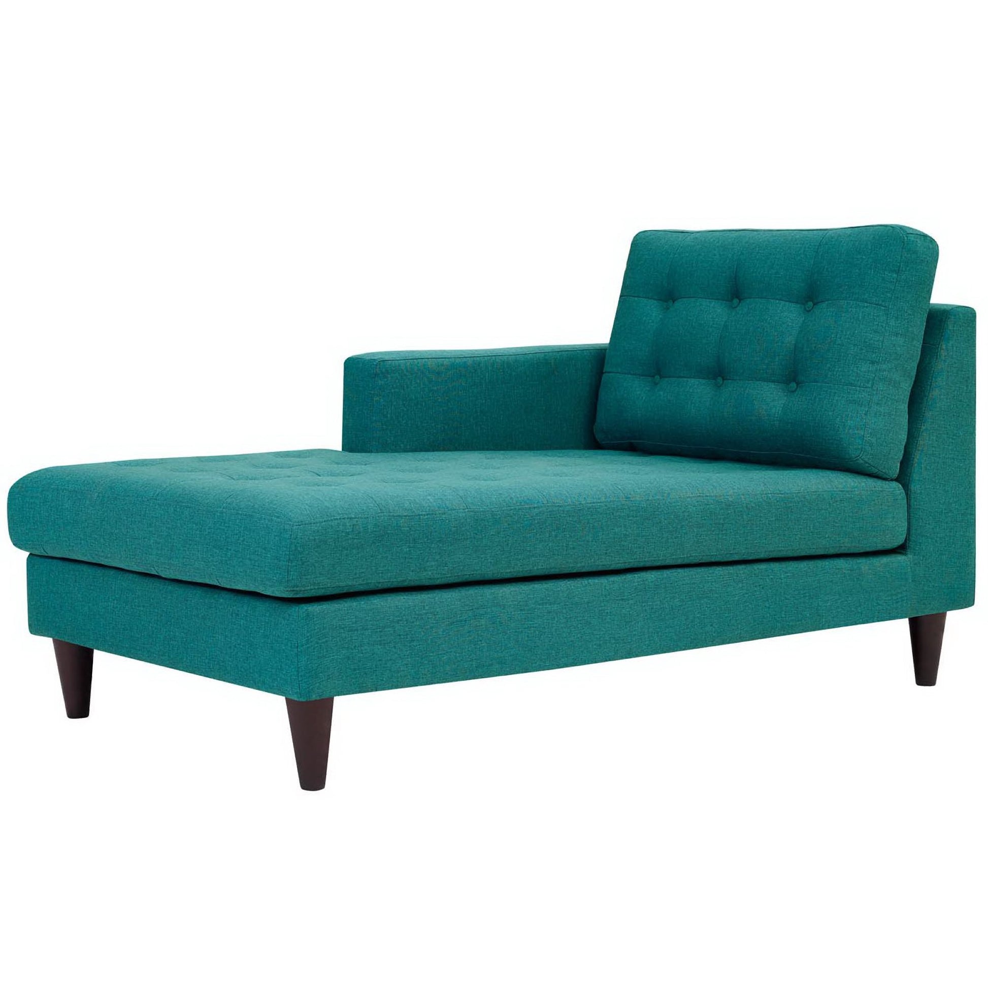 Empress Left-Arm Upholstered Fabric Chaise