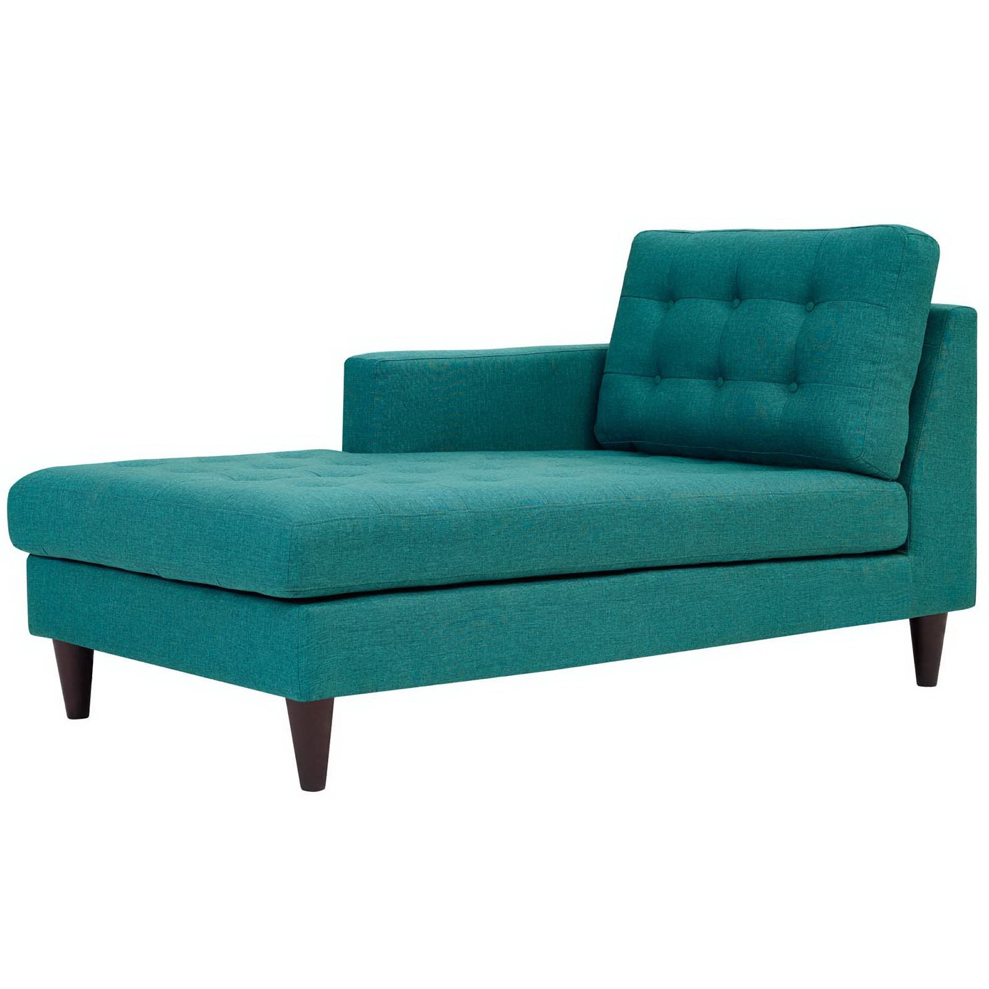 Empress Left-Arm Upholstered Fabric Chaise