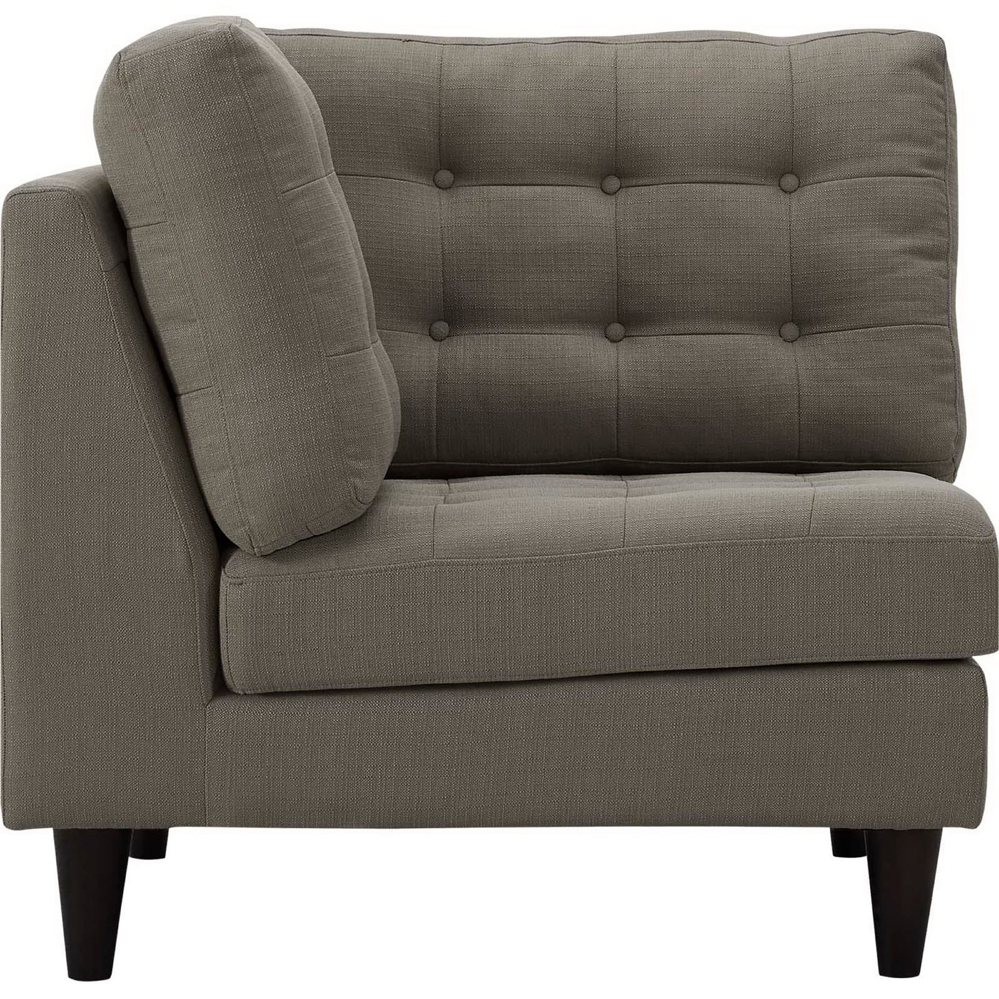 Empress Upholstered Fabric Corner Sofa - Teal