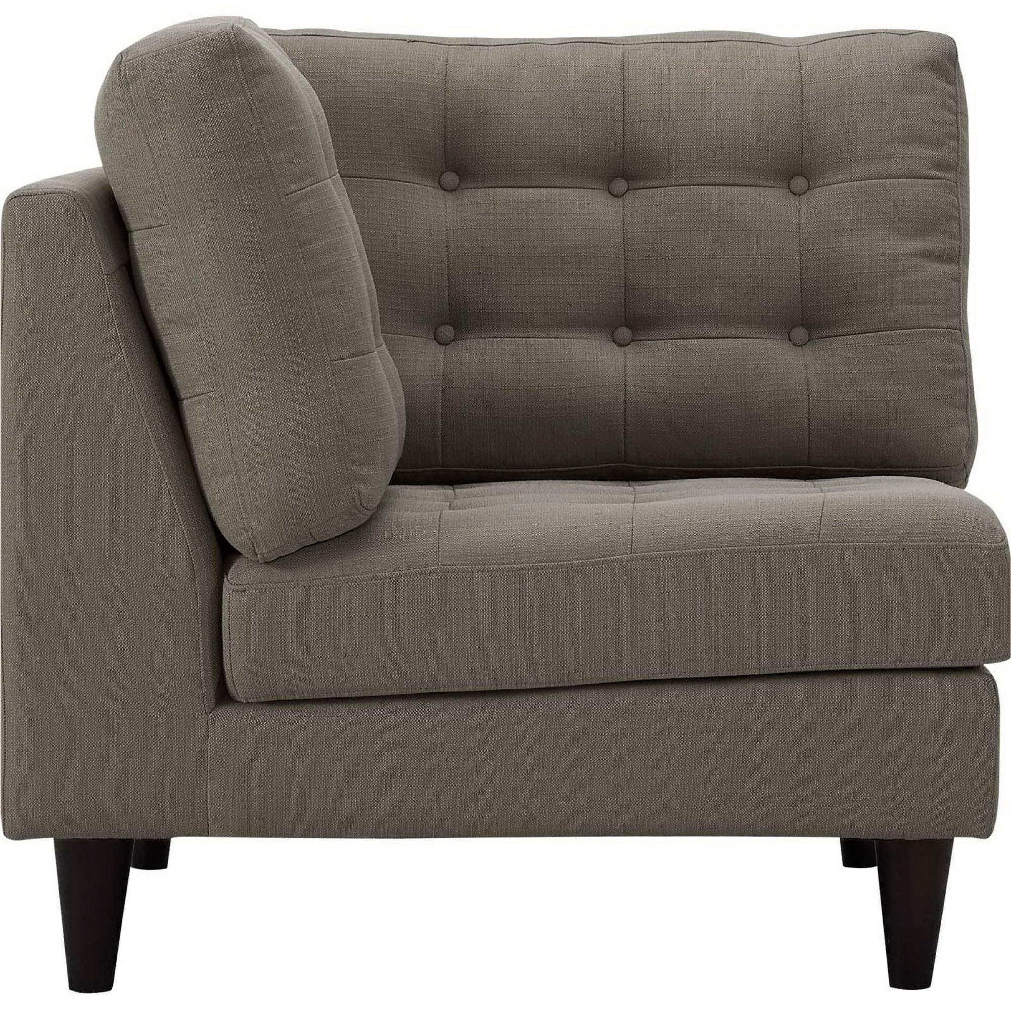 Empress Upholstered Fabric Corner Sofa - Teal