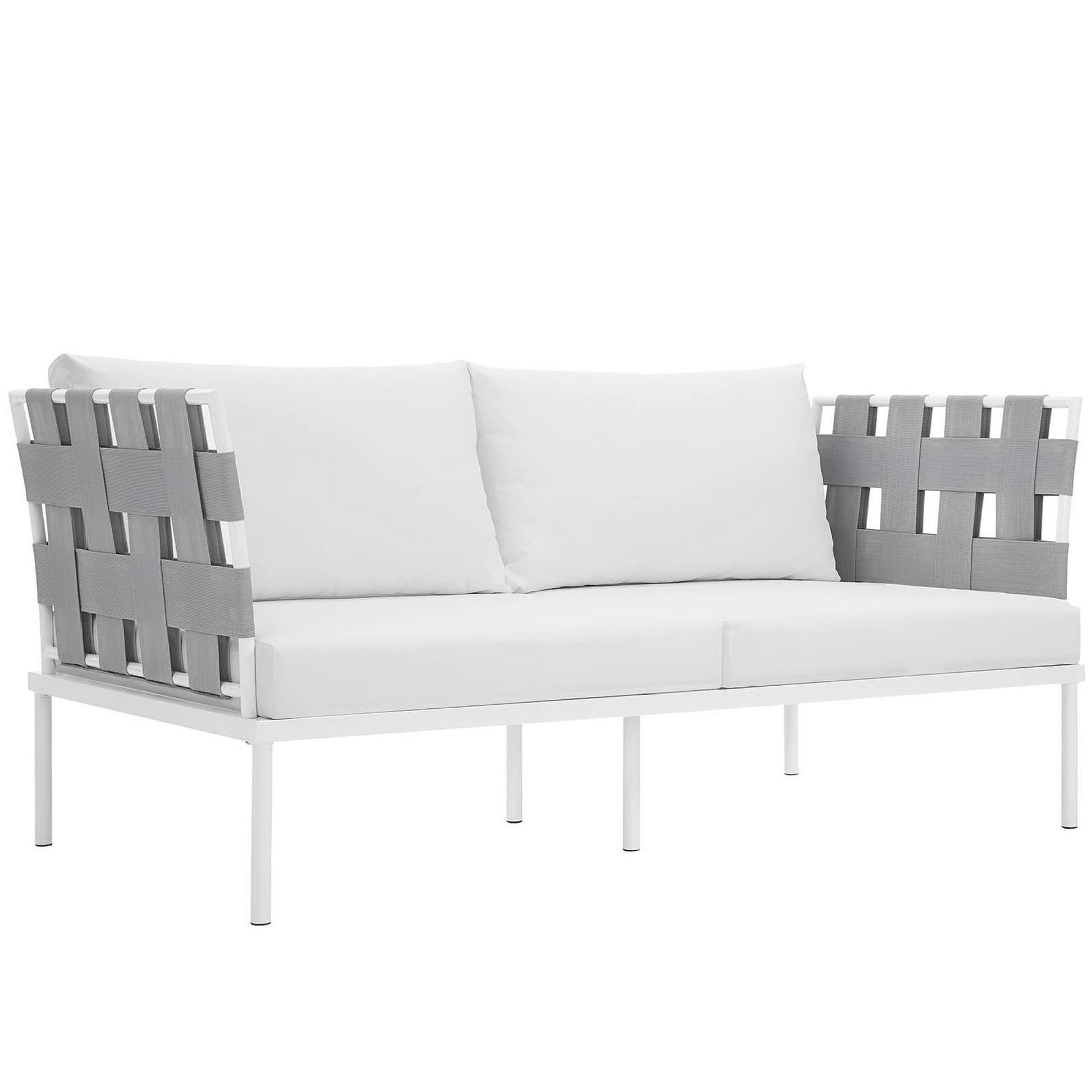 Harmony 5 Piece Outdoor Patio Aluminum Sectional Sofa Set