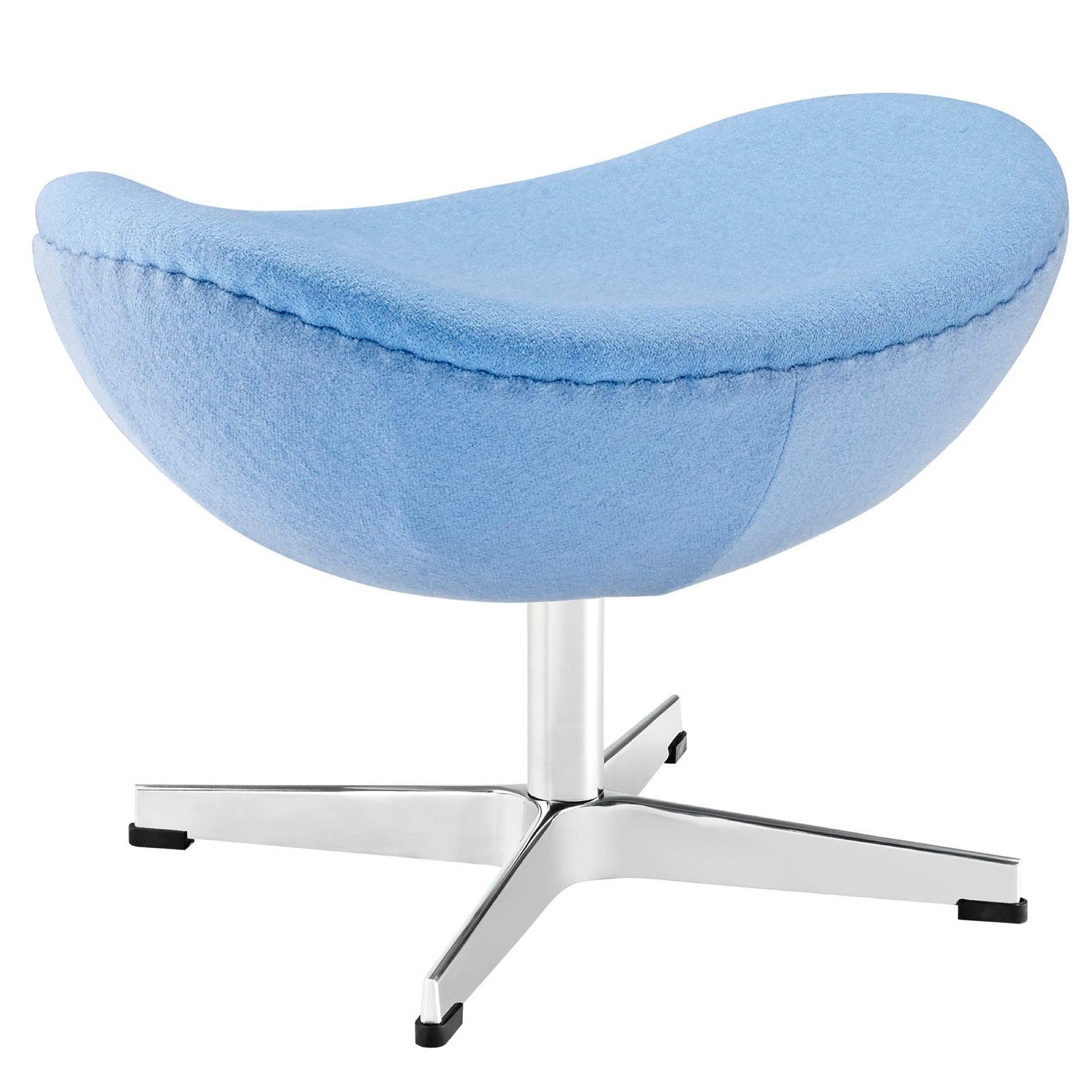 Glove Wool Ottoman - Baby Blue