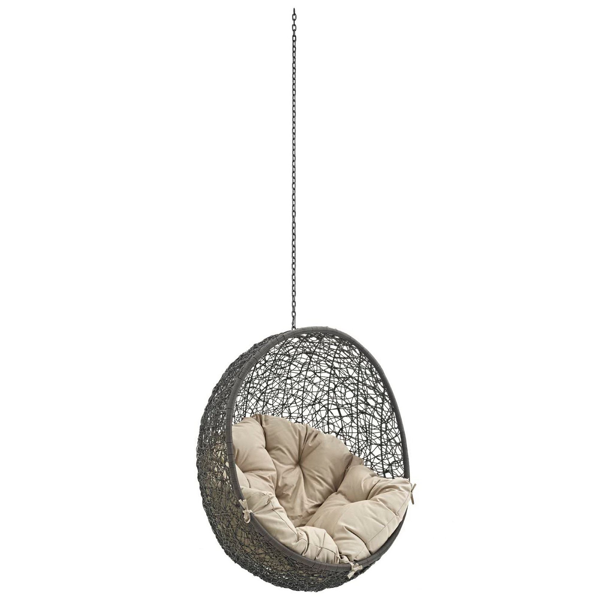 Hide Outdoor Patio Swing Chair Without Stand - Gray Beige