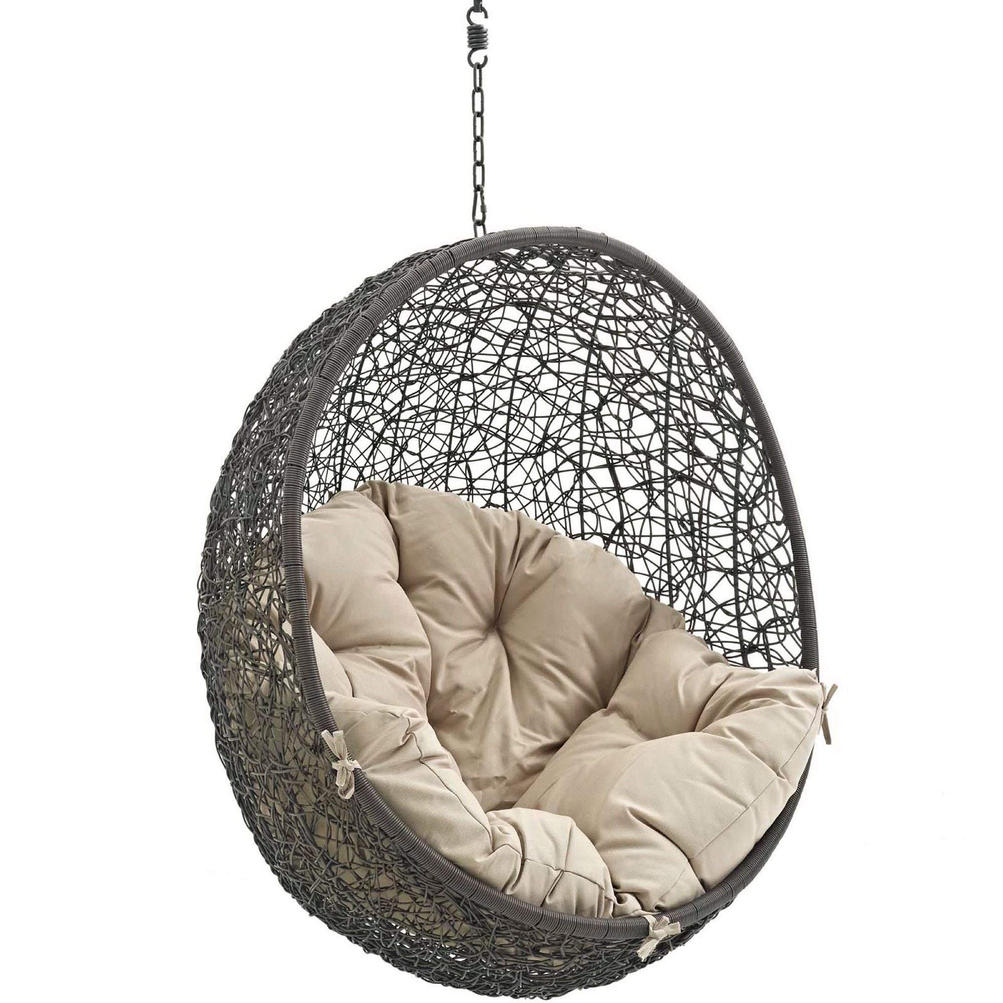 Hide Outdoor Patio Swing Chair Without Stand - Gray Gray