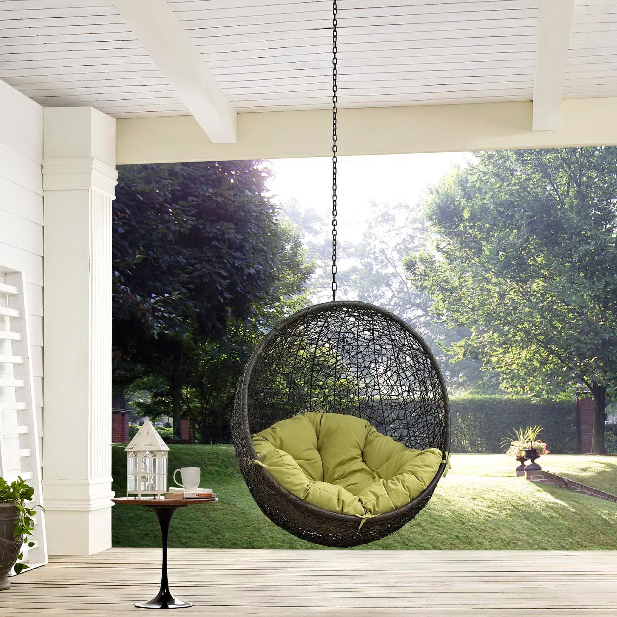 Hide Outdoor Patio Swing Chair Without Stand - White Turquoise