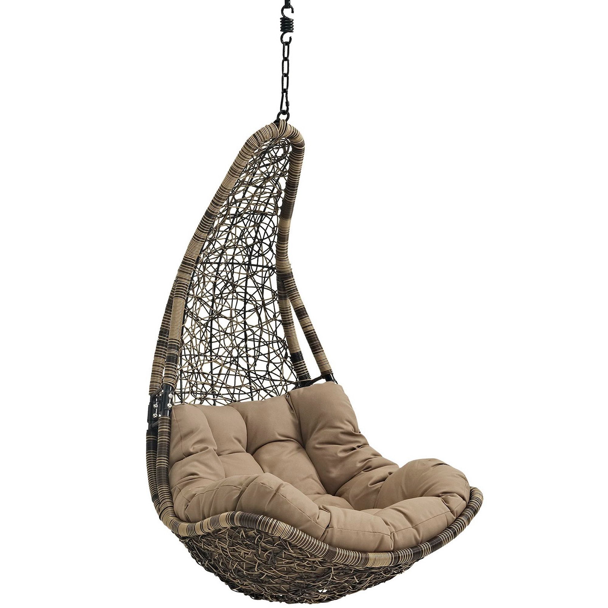 Abate Outdoor Patio Swing Chair Without Stand - Gray White