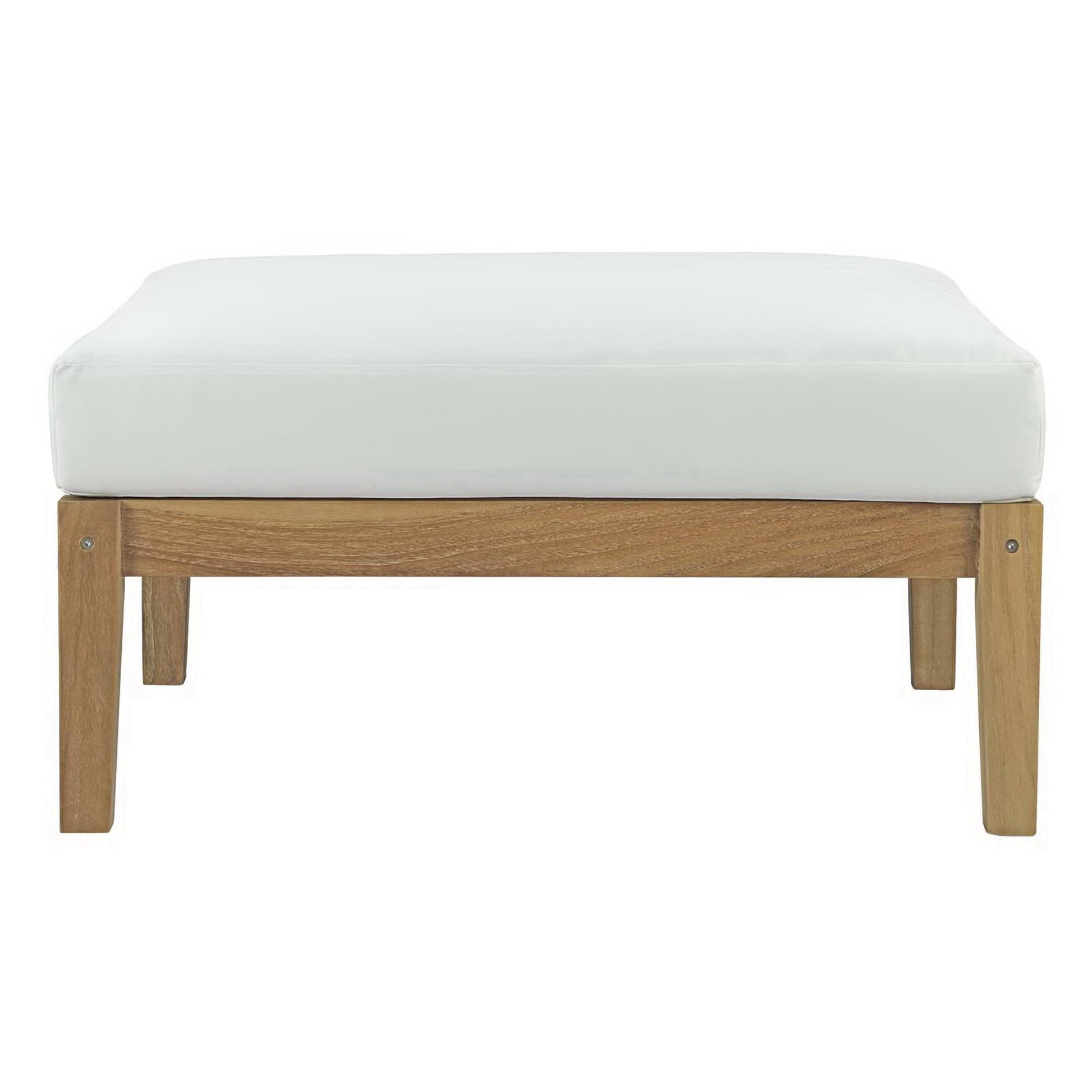 Bayport Outdoor Patio Teak Ottoman