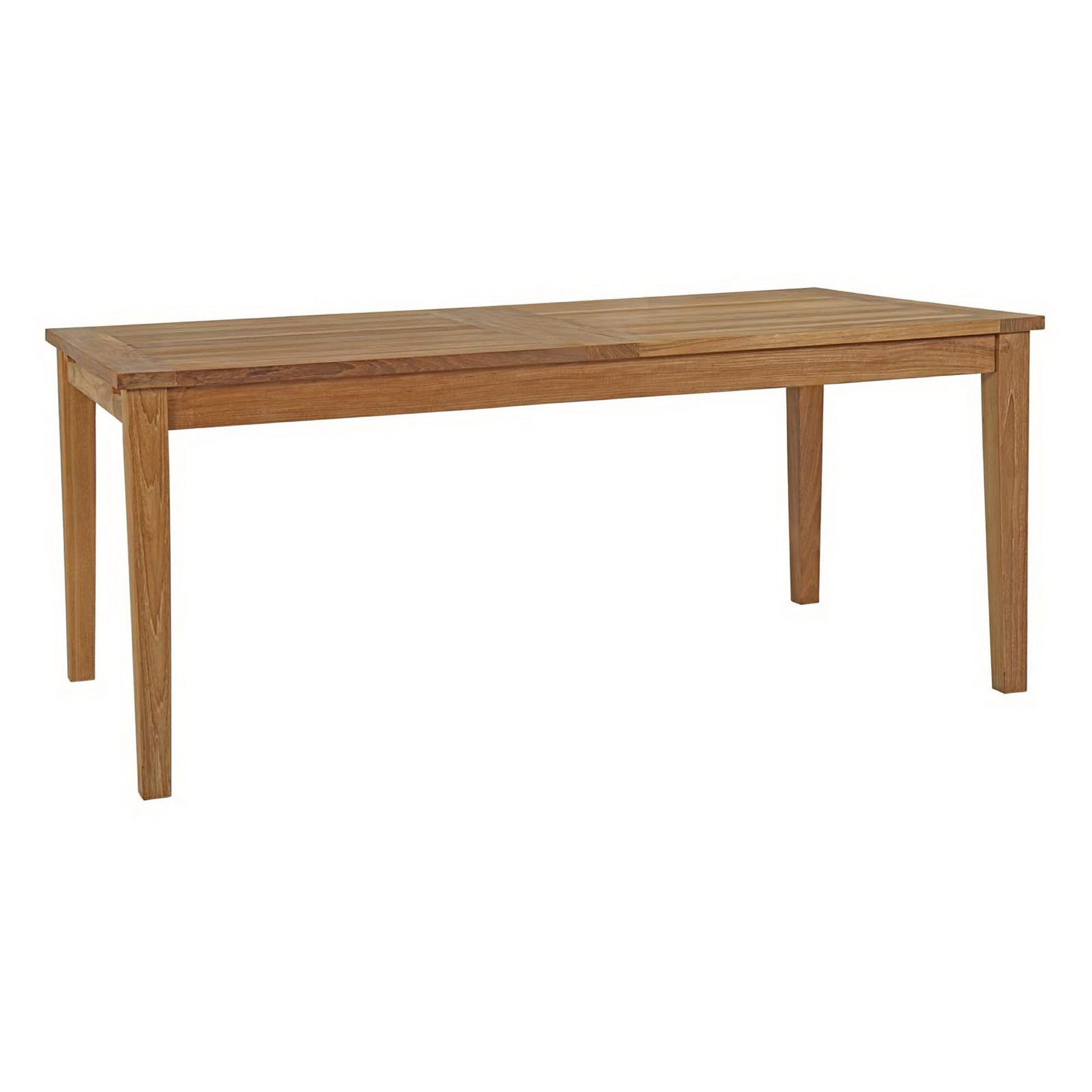 Marina Extendable Outdoor Patio Teak Dining Table - Natural