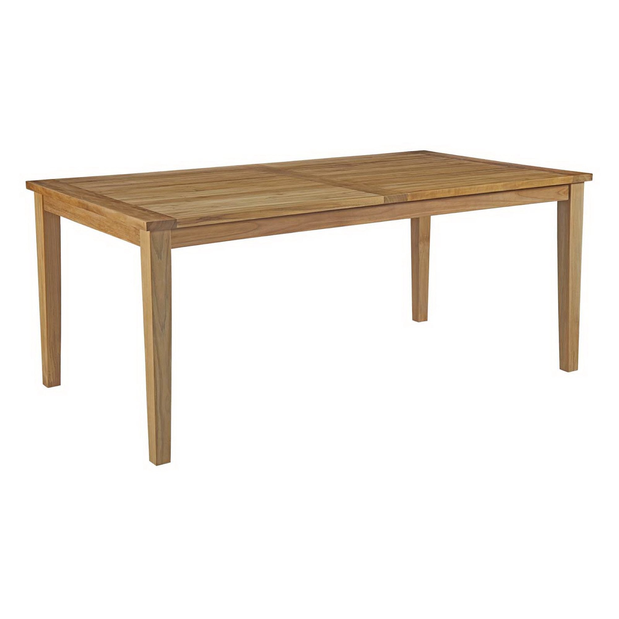 Marina 72" Outdoor Patio Teak Dining Table - Natural