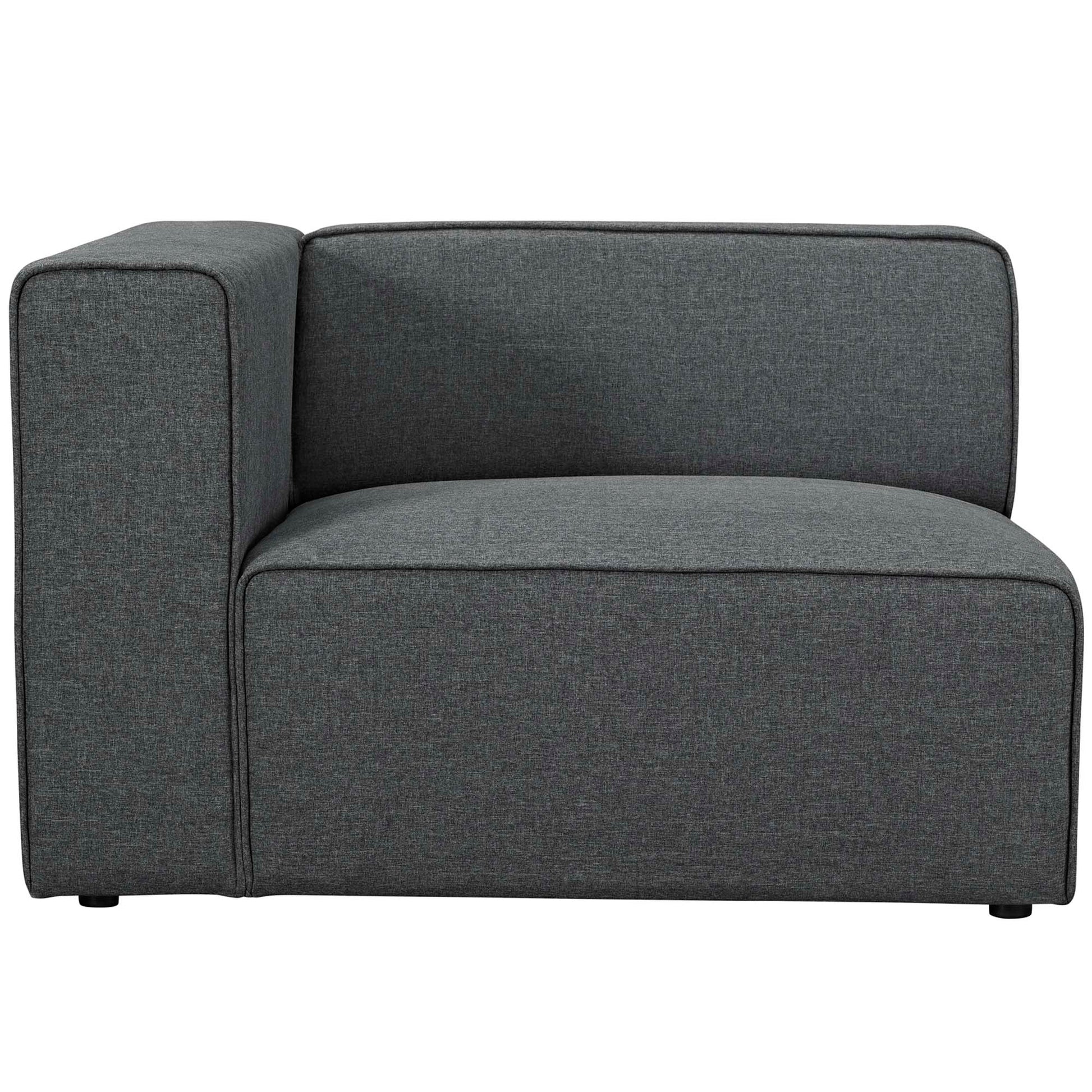 Mingle Fabric Left-Facing Sofa - Teal