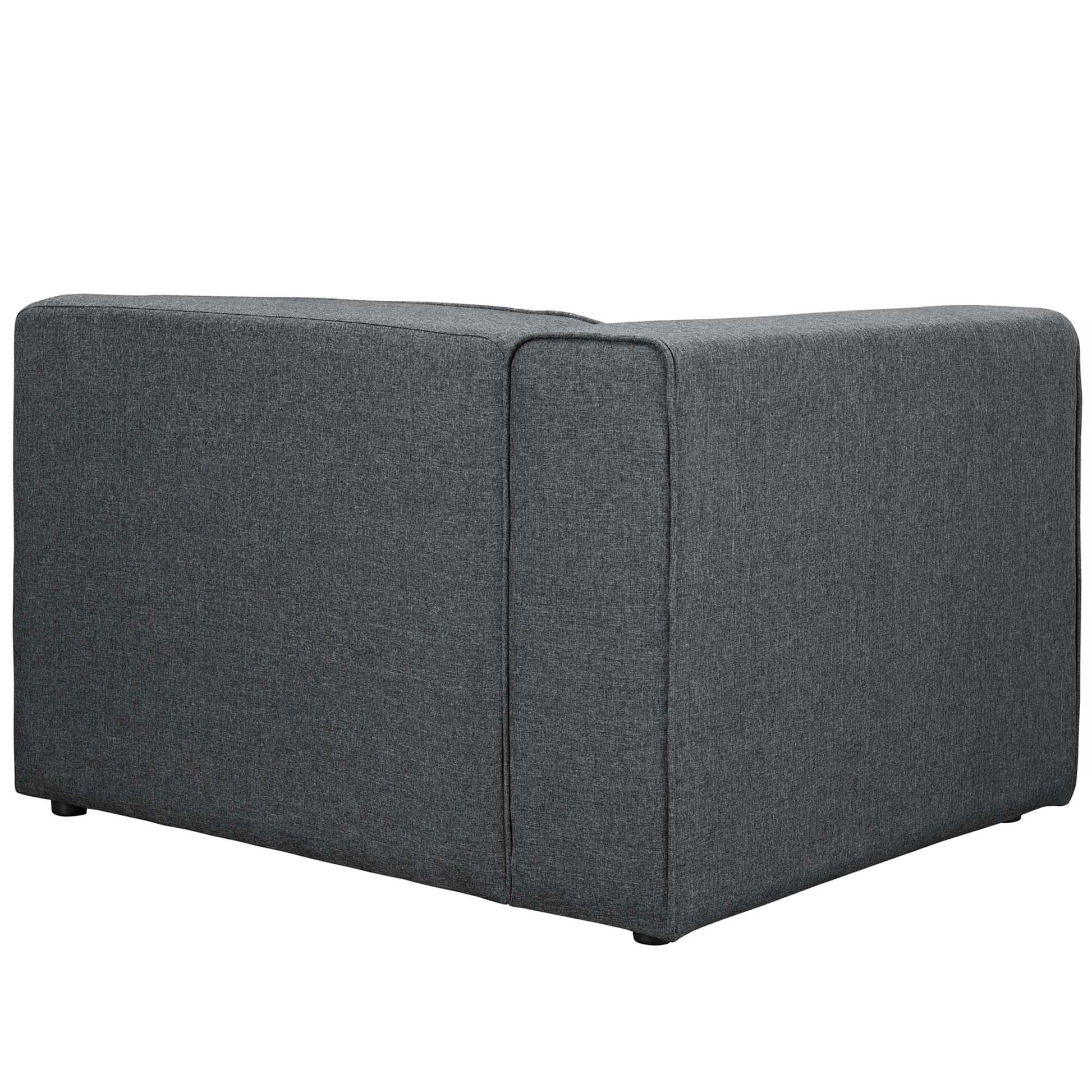 Mingle Fabric Left-Facing Sofa - White