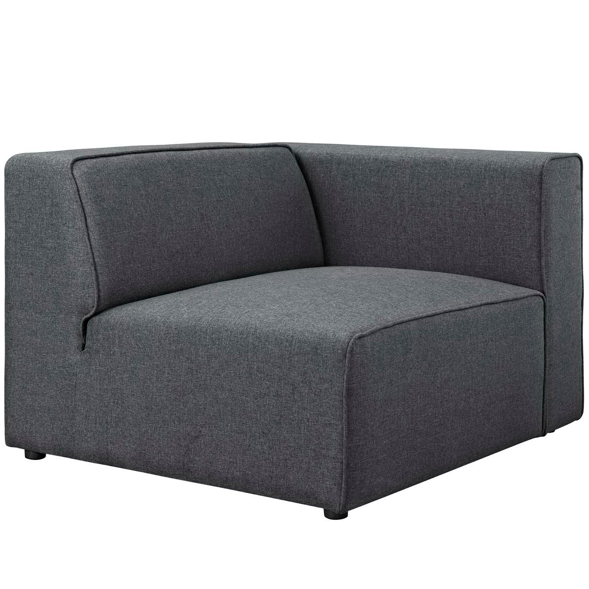 Mingle Fabric Right-Facing Sofa - Gray