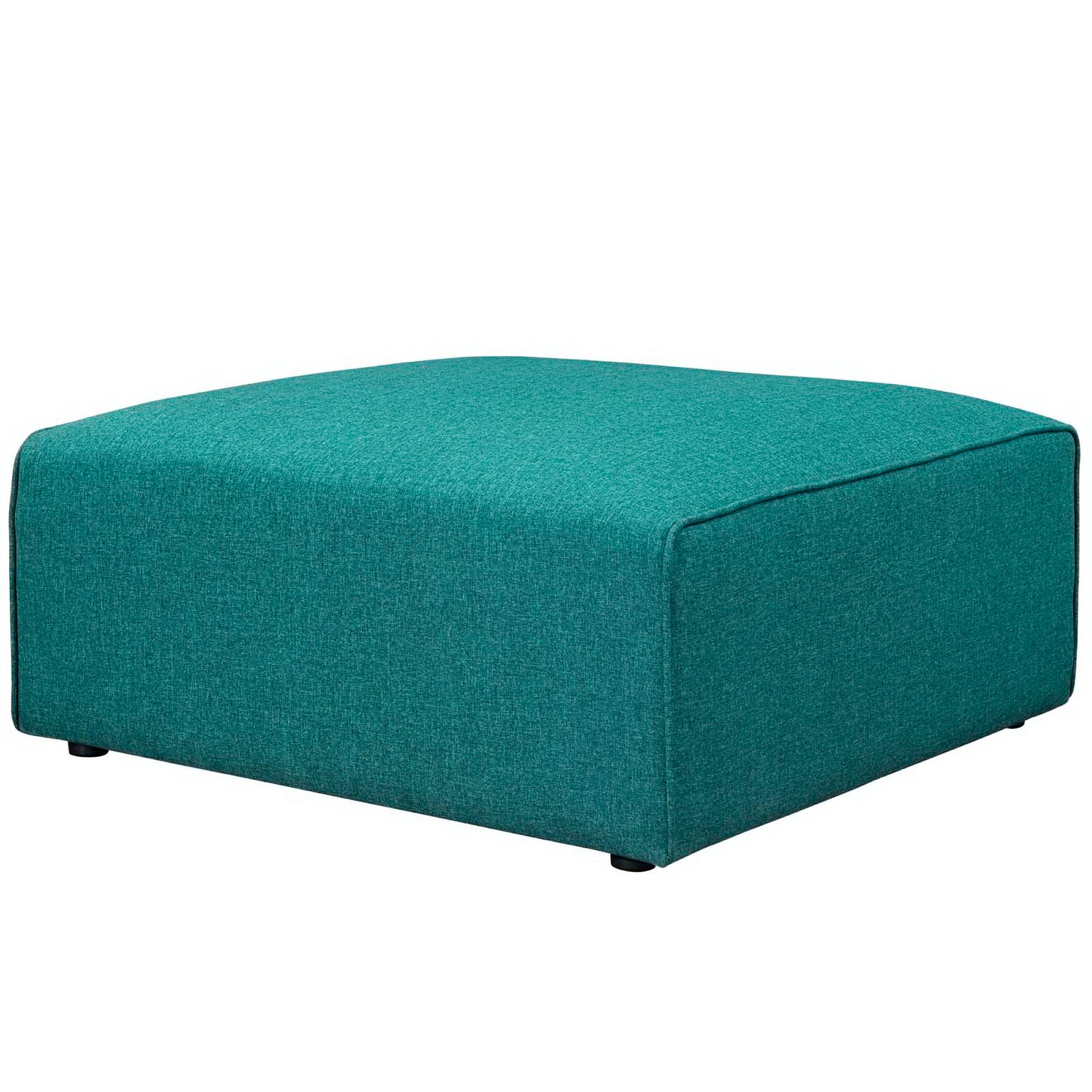 Mingle Fabric Ottoman - Teal