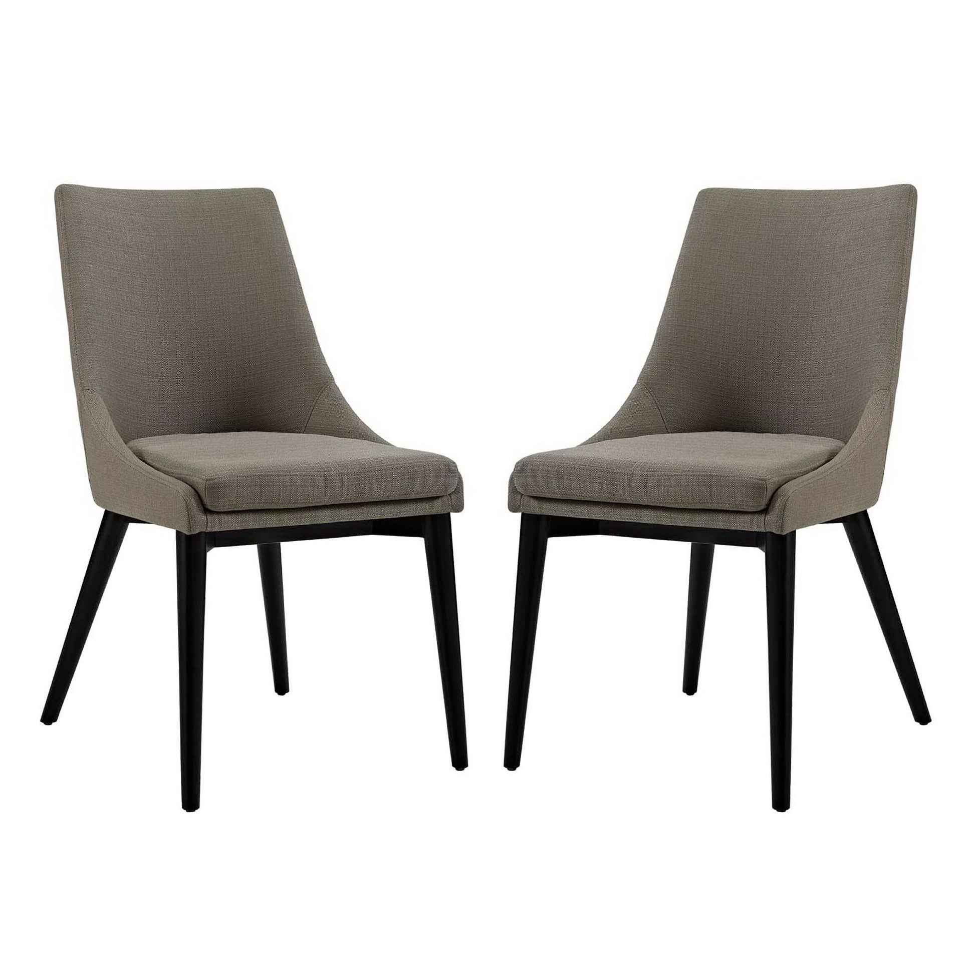 Viscount Fabric Dining Side Chair Set of 2