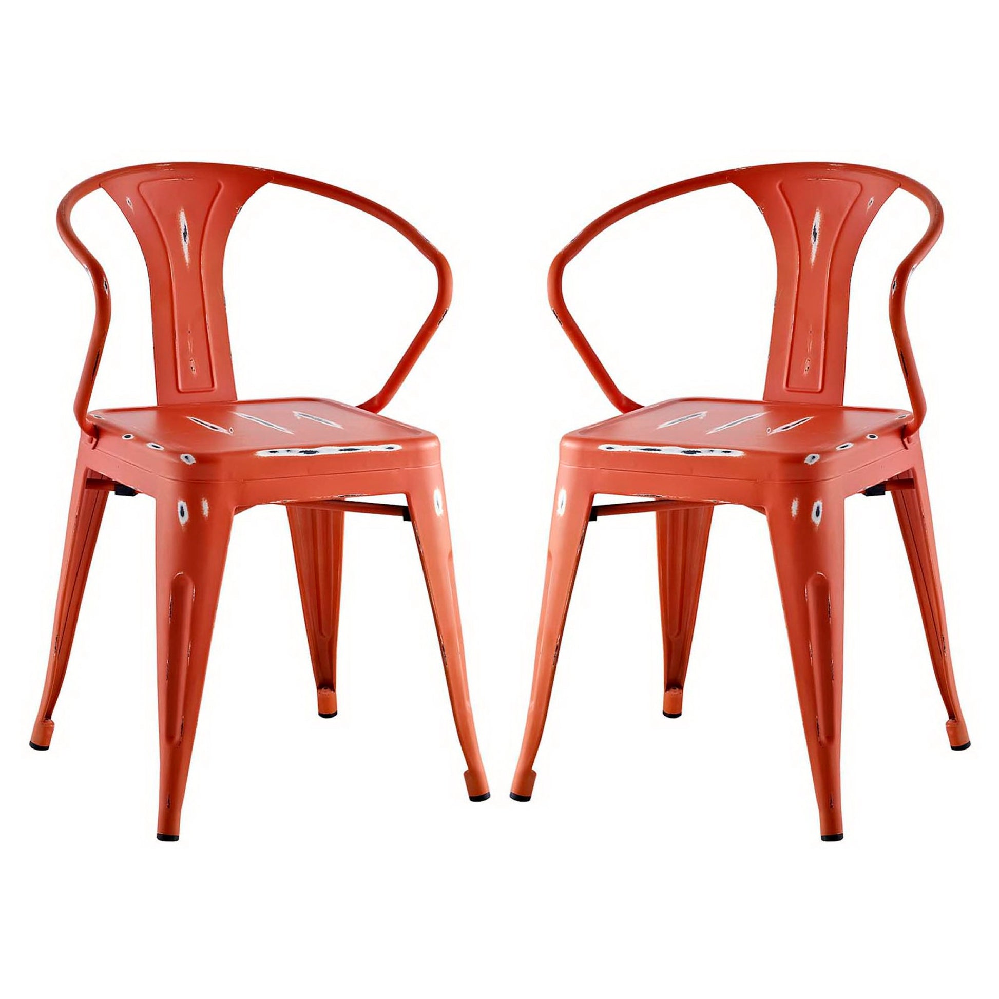 Promenade Dining Chair Set of 2 - Red