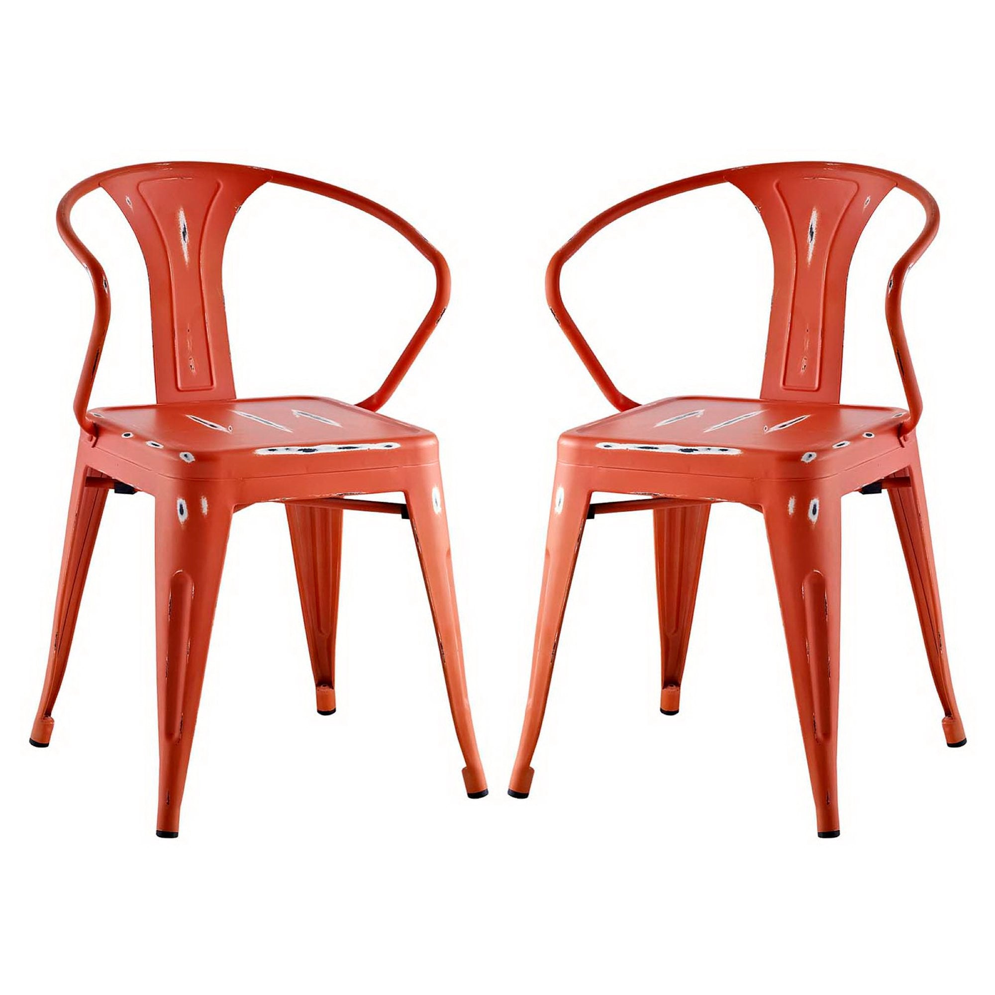 Promenade Dining Chair Set of 2 - Red