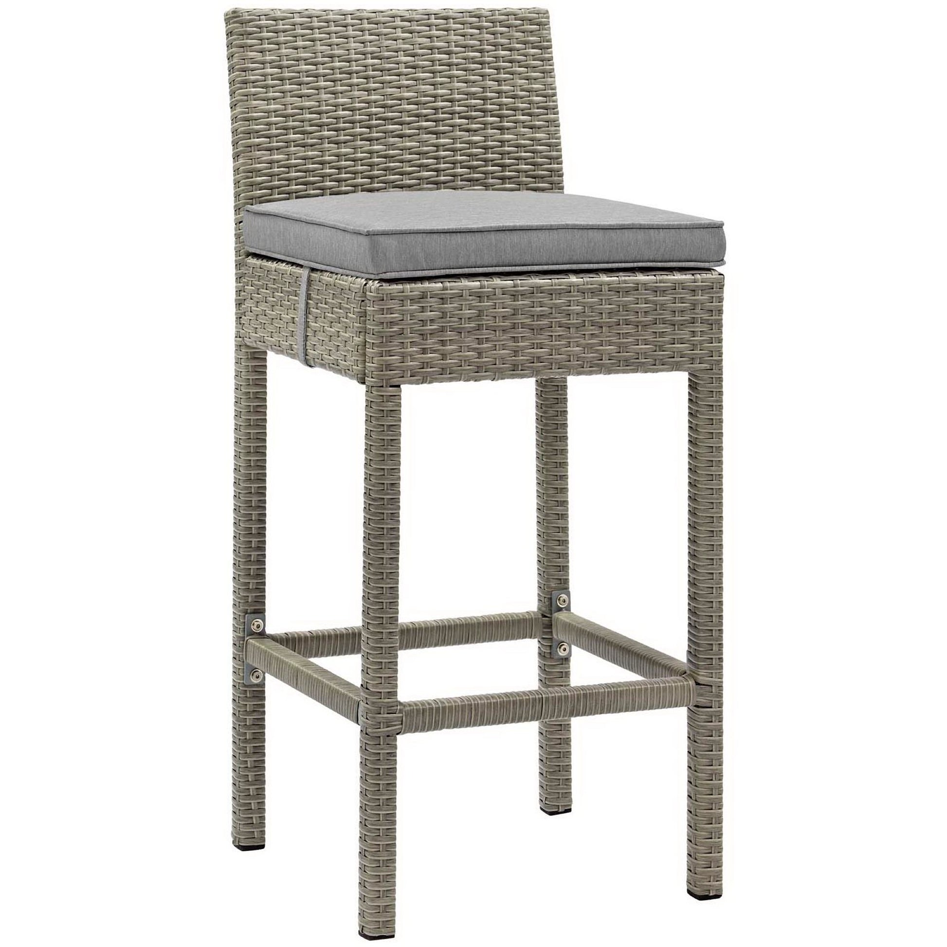 Conduit Outdoor Wicker Rattan Bar Stool