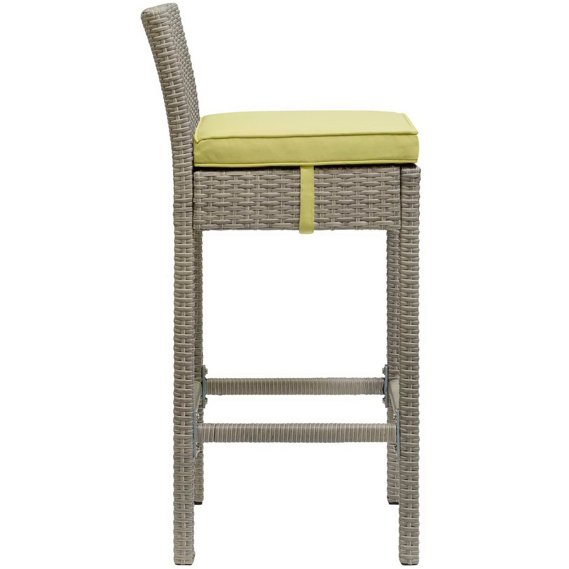 Conduit Outdoor Wicker Rattan Bar Stool