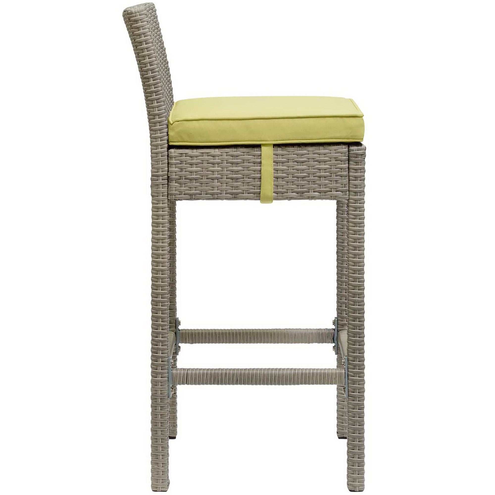 Conduit Outdoor Wicker Rattan Bar Stool